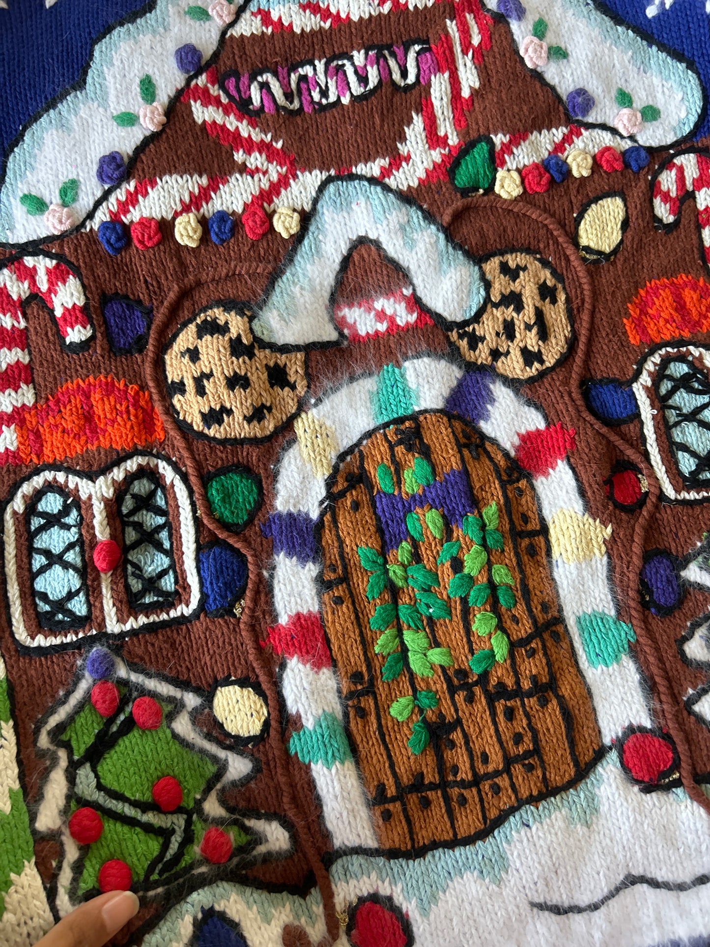 Vintage Just Better Sweater All Embroidered Merry Christmas Sweater