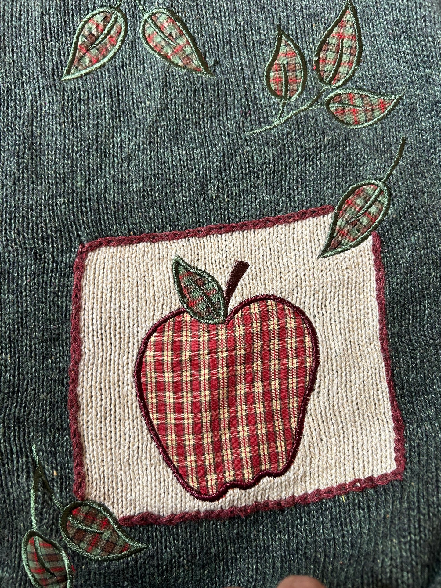 Vintage Mandal Bay Patchwork and Embroidered Knit Cardigan