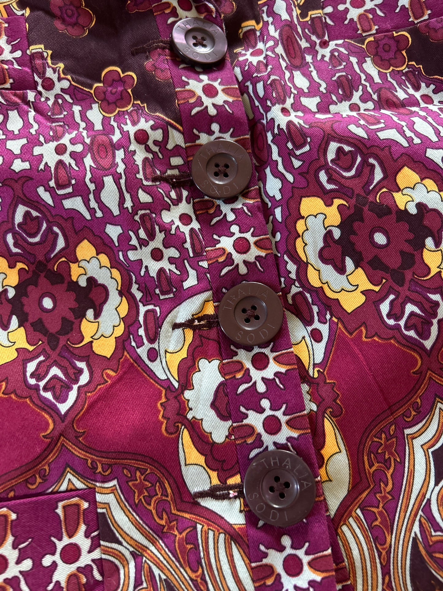 Vintage Thalia Sodi All Abstract Printed Blazer Style Shaket