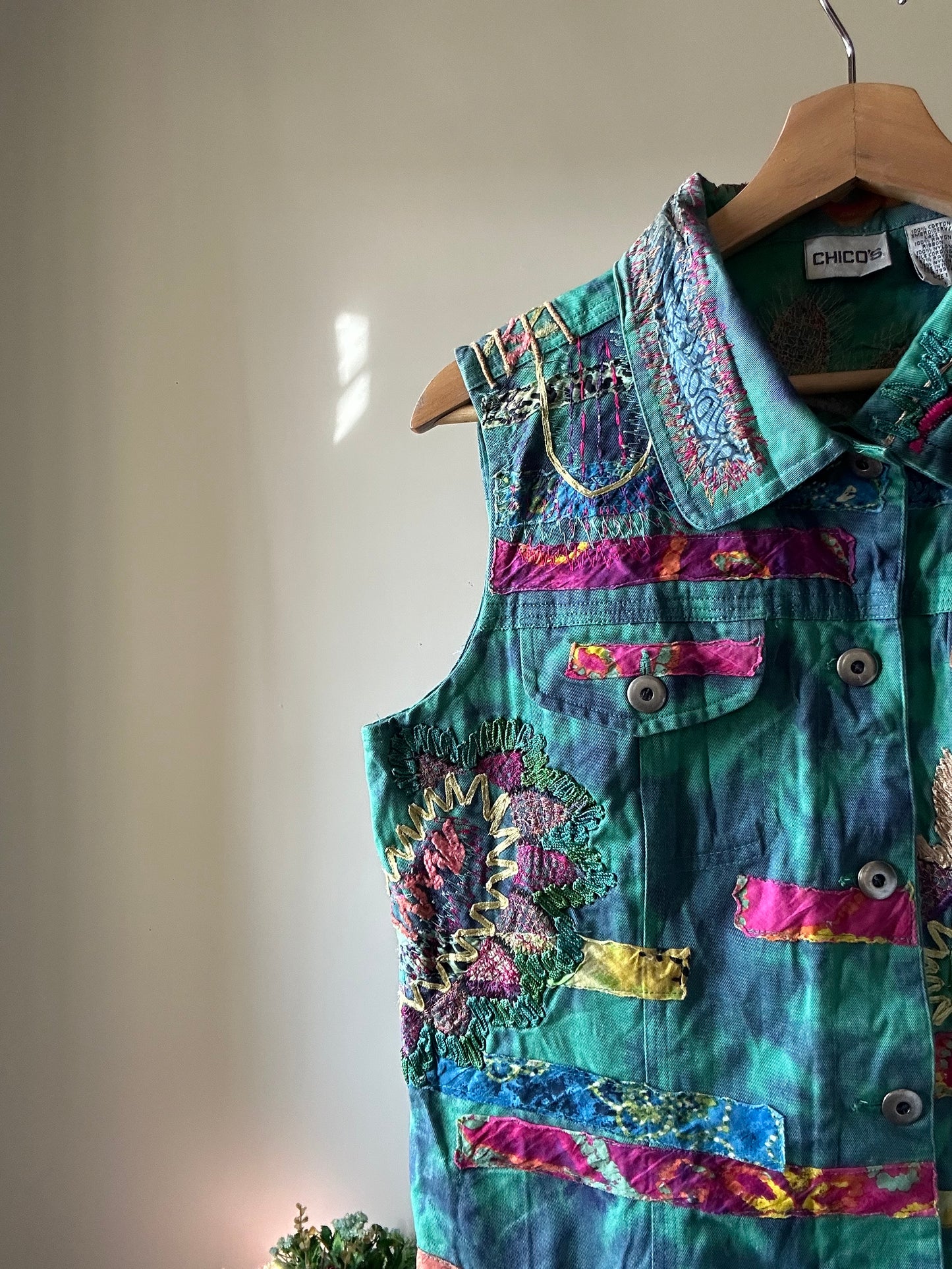 Chico’s All Embroidered Vest