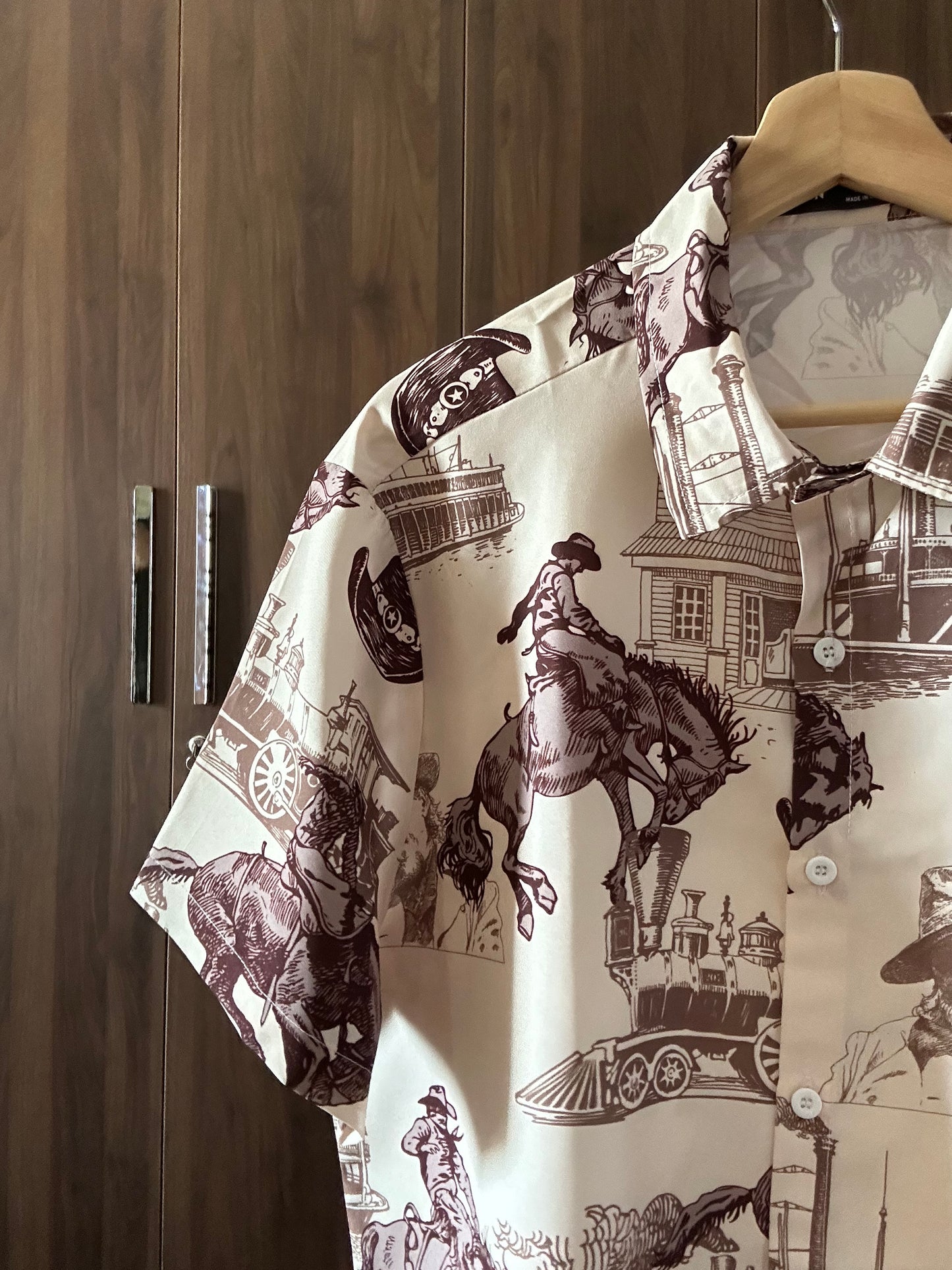 Vintage SHEIN Abstract Print Shirt