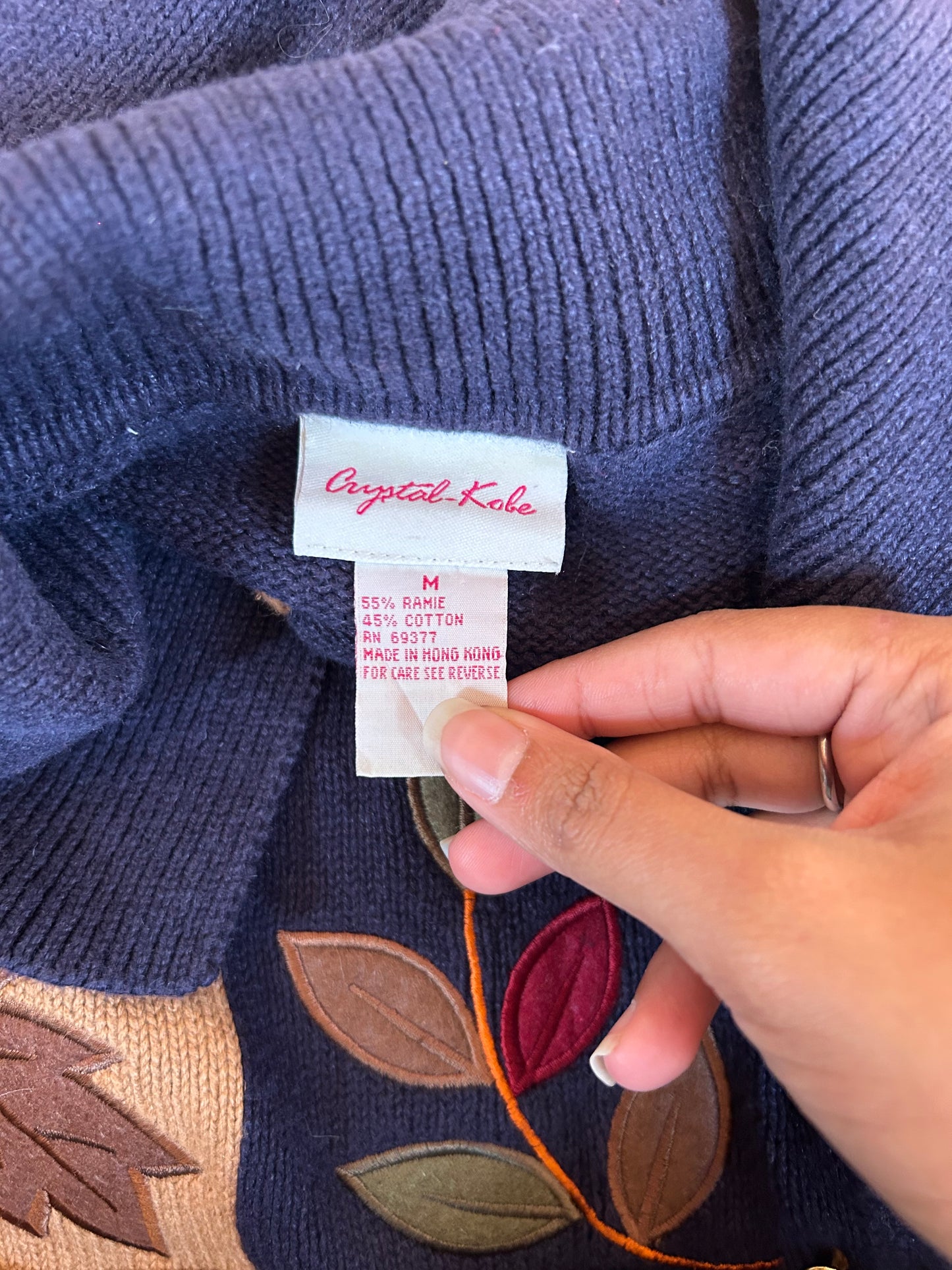 Crystal Kobe Vintage Knit Cardigan