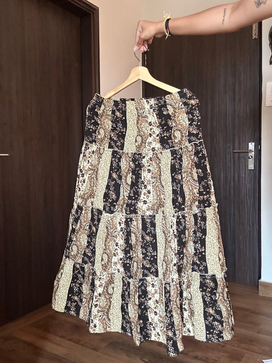 Vintage Sone Suen Corduroy Skirt