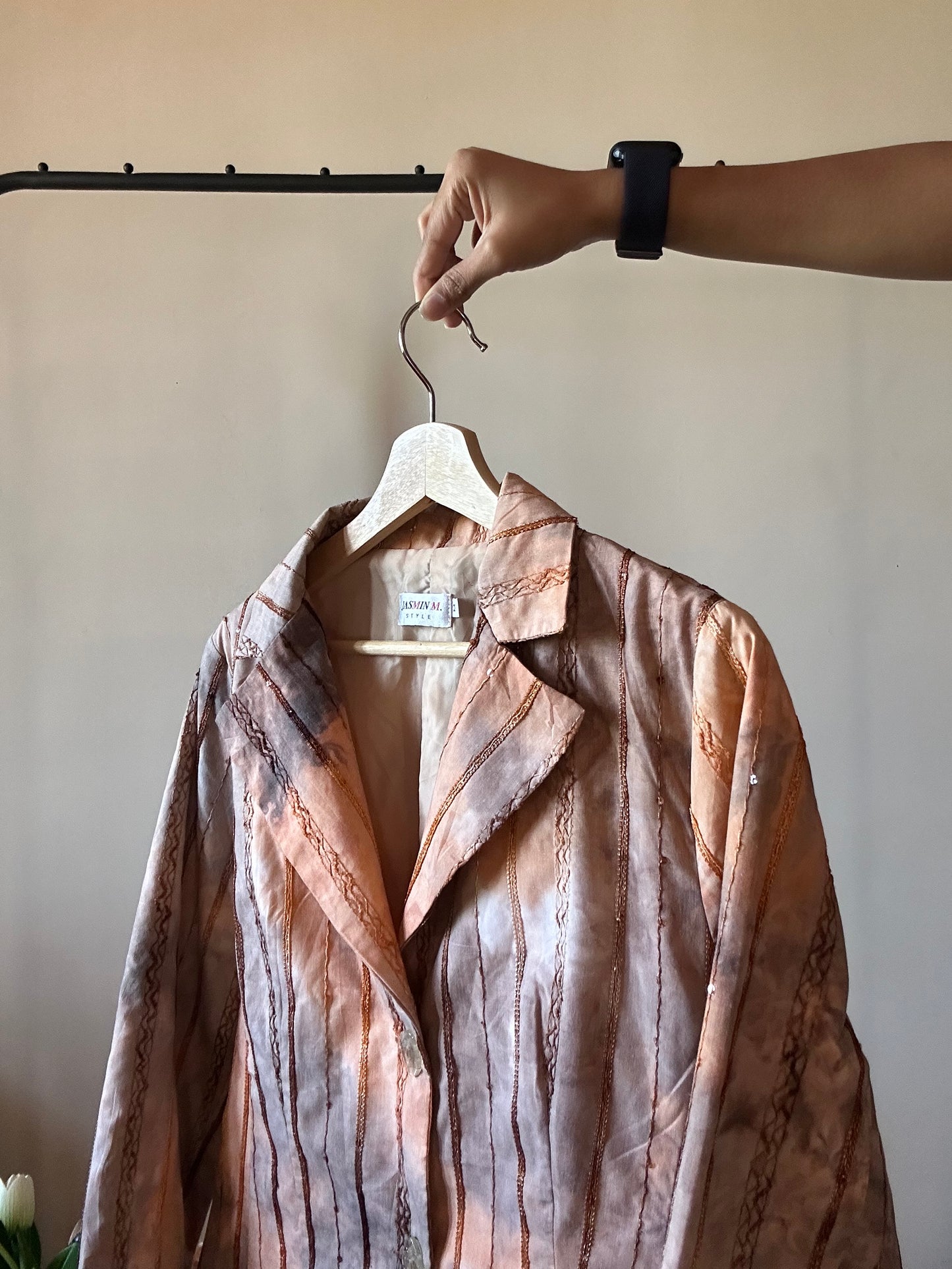 Jasmin M Vintage Embroidered Blazer