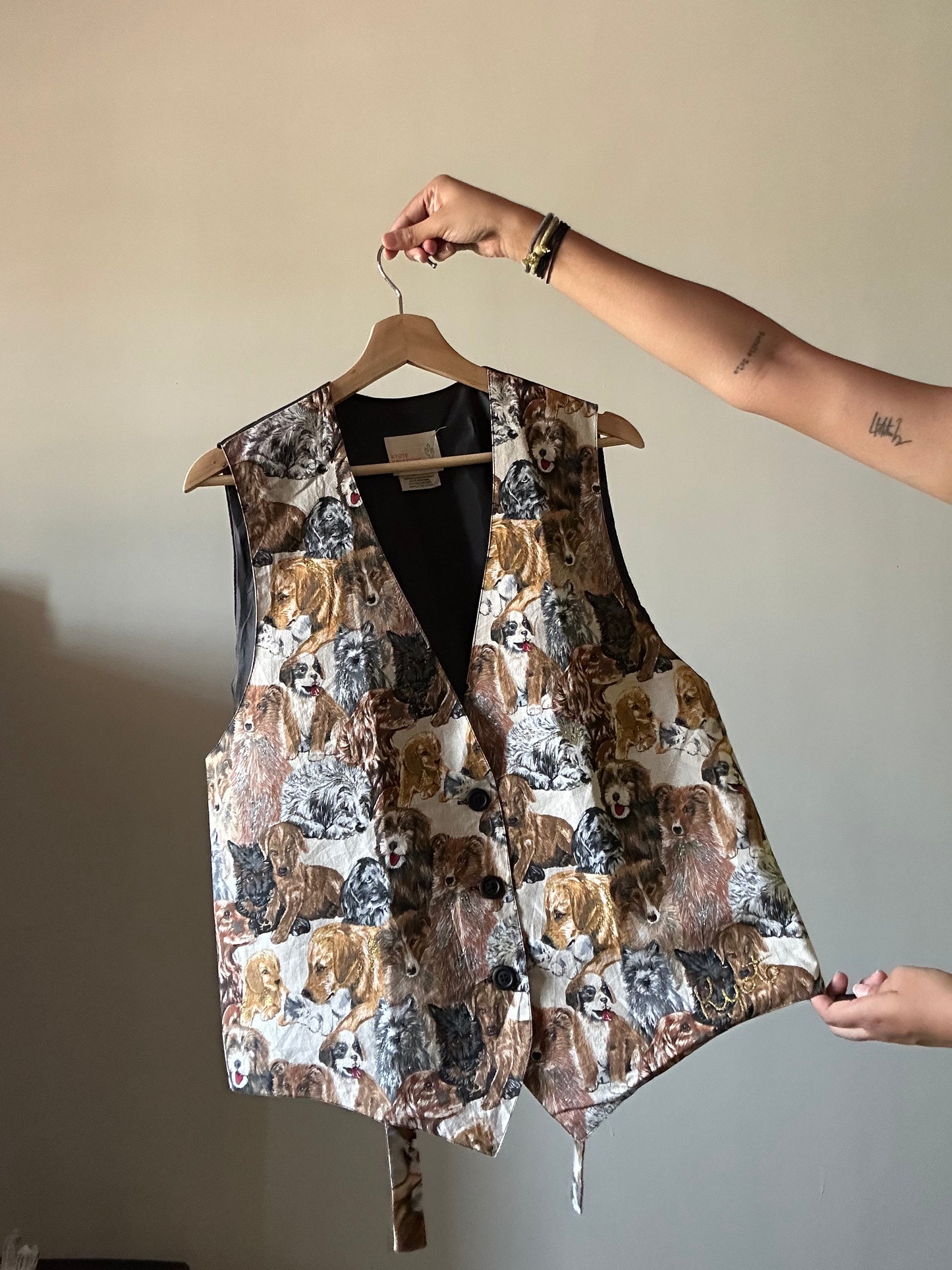 Kyote Kreations Vintage Handpainted Vest