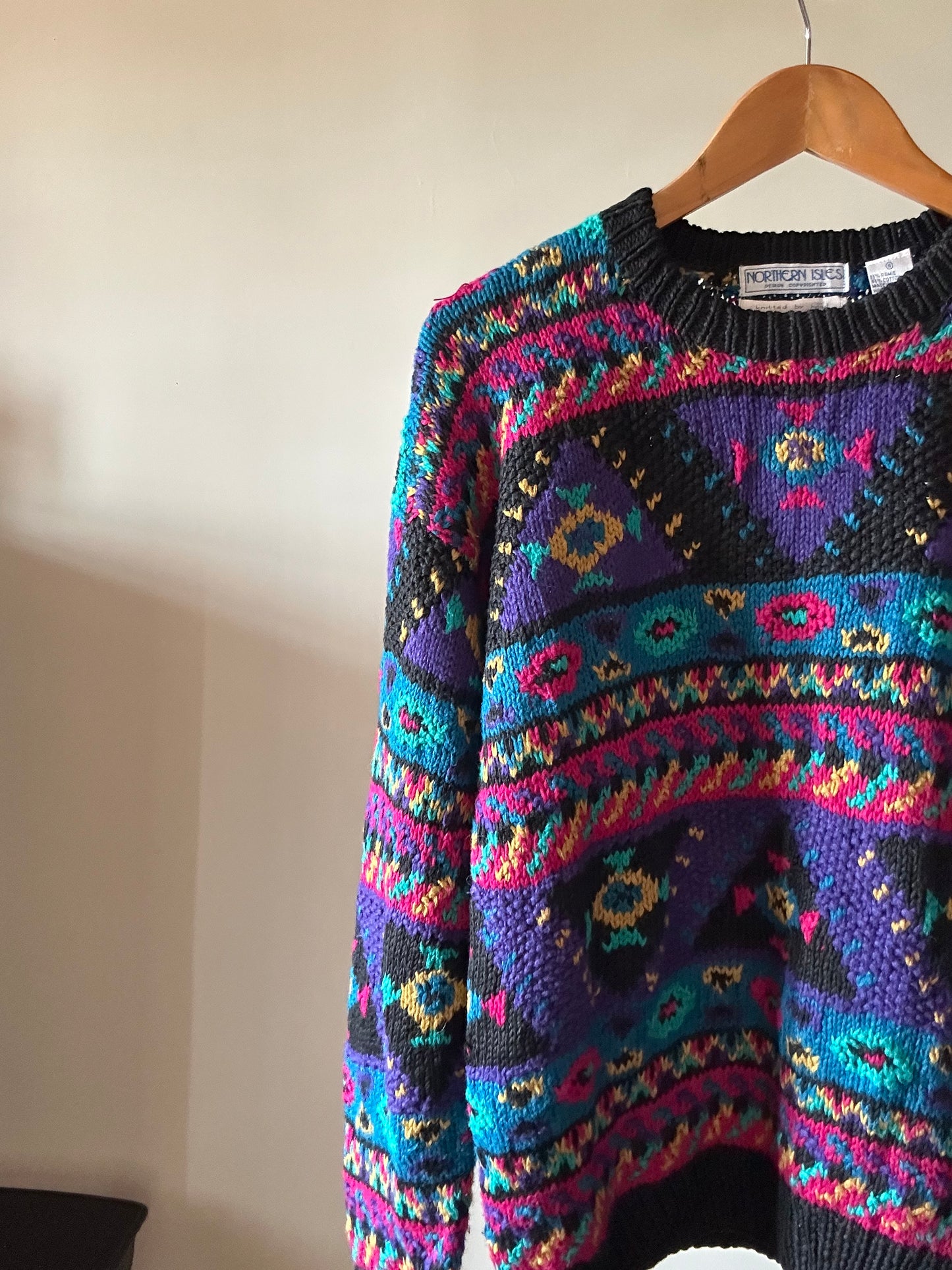 Vintage Northern Isles Hand Knit Pullover