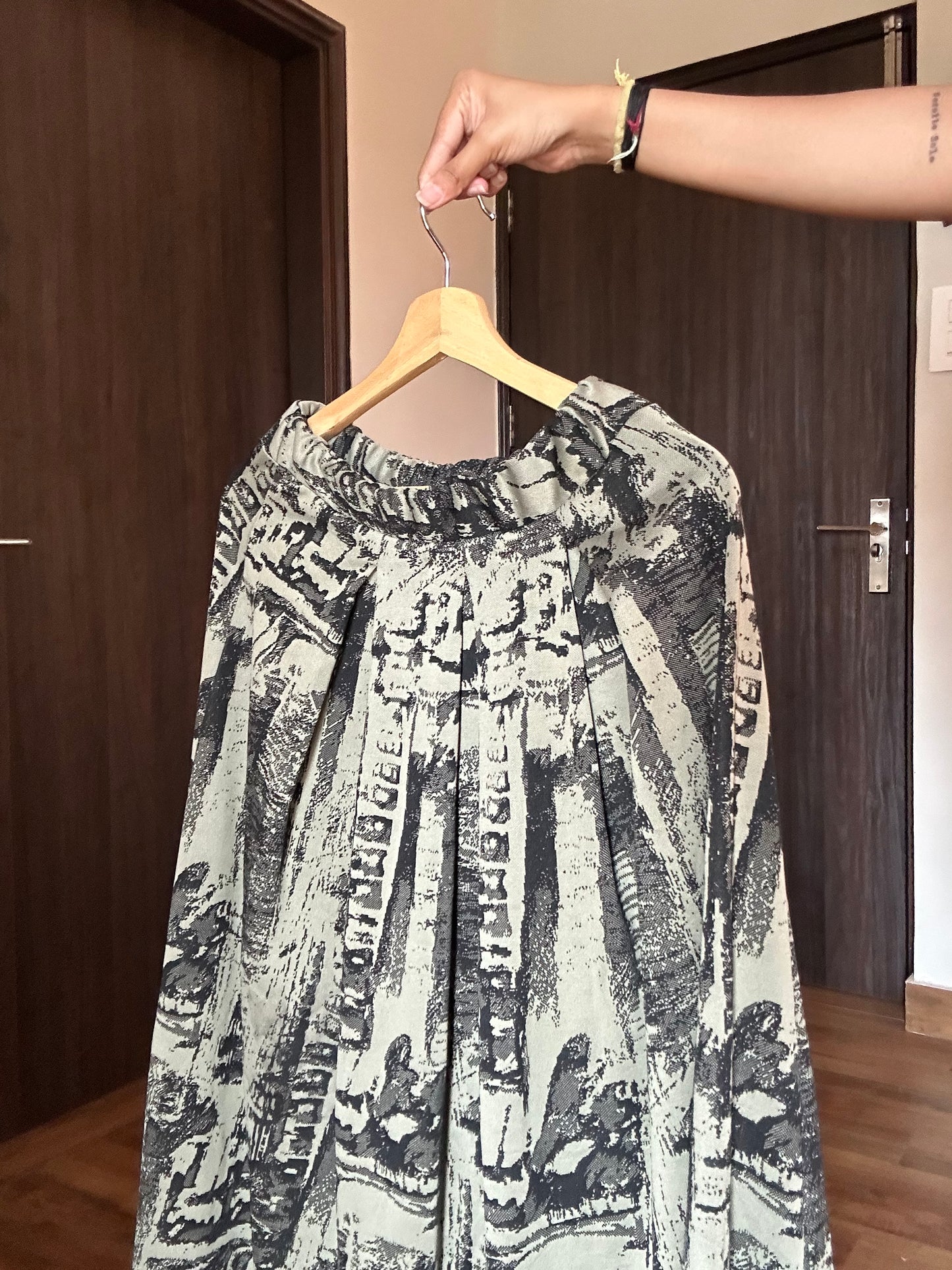 Nina Riga Vintage Pleated Skirt