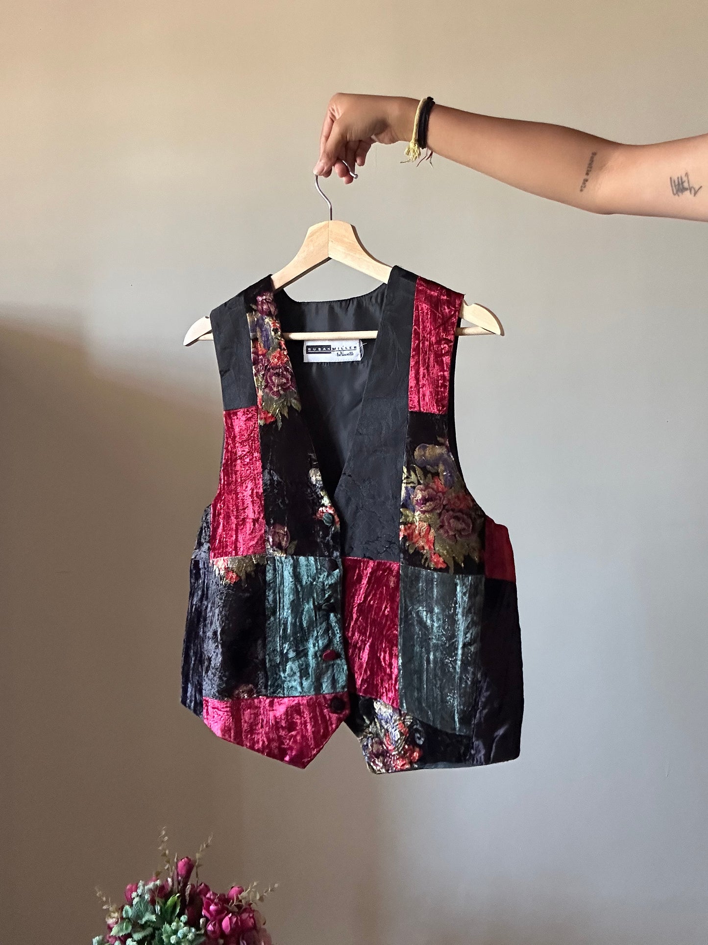 Vintage Susan Miller Patchwork Vest