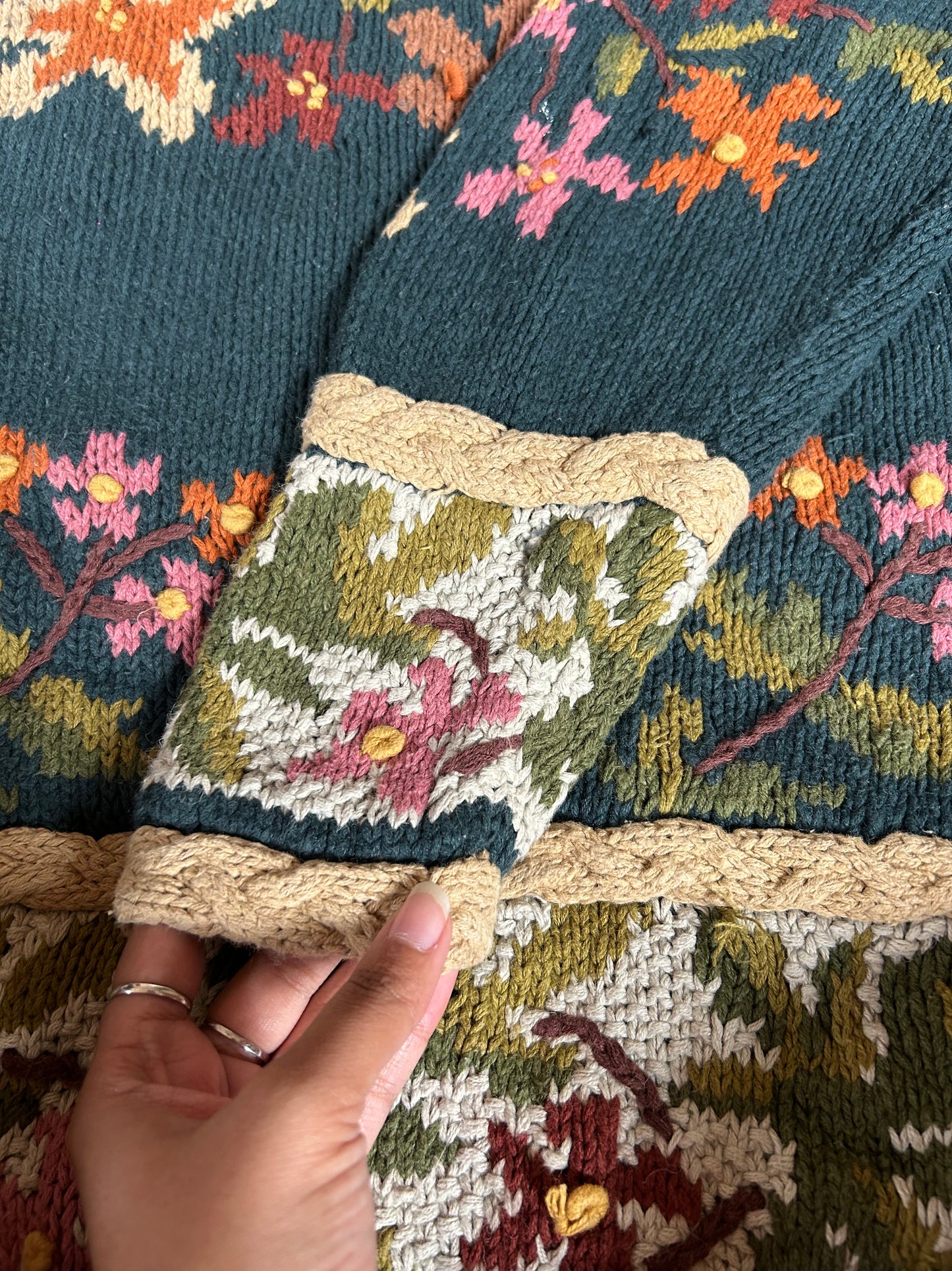 Jennifer Reed Vintage Hand Knit Cardigan