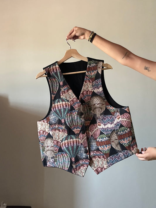 Vintage Tapestry Balloon Vest