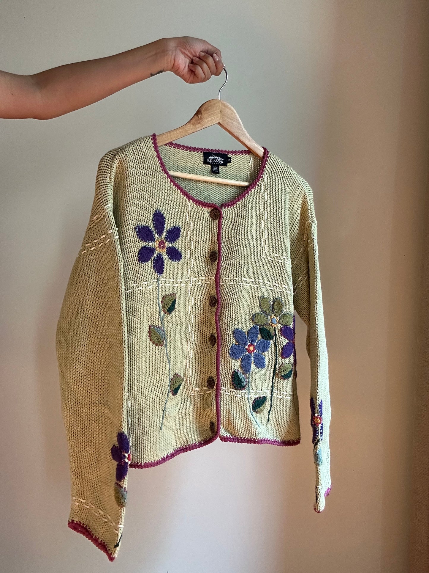 Icelandic Vintage Knit Cardigan