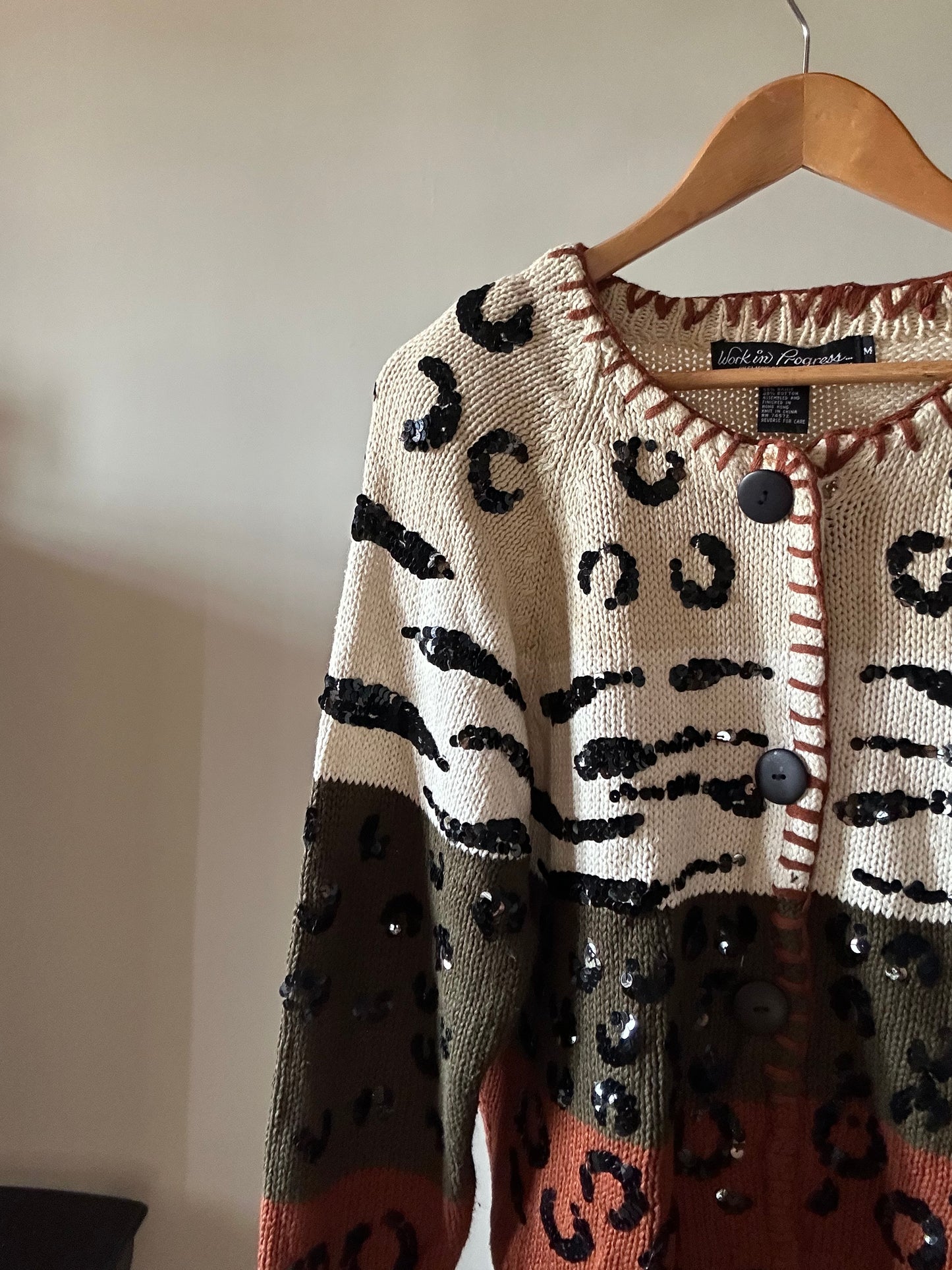 Vintage Work In Progress Knit Cardigan