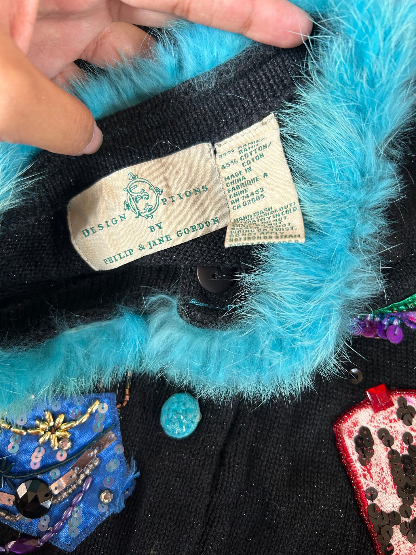 Design Options By Philip & Jane Gordon Vintage Knit Cardigan