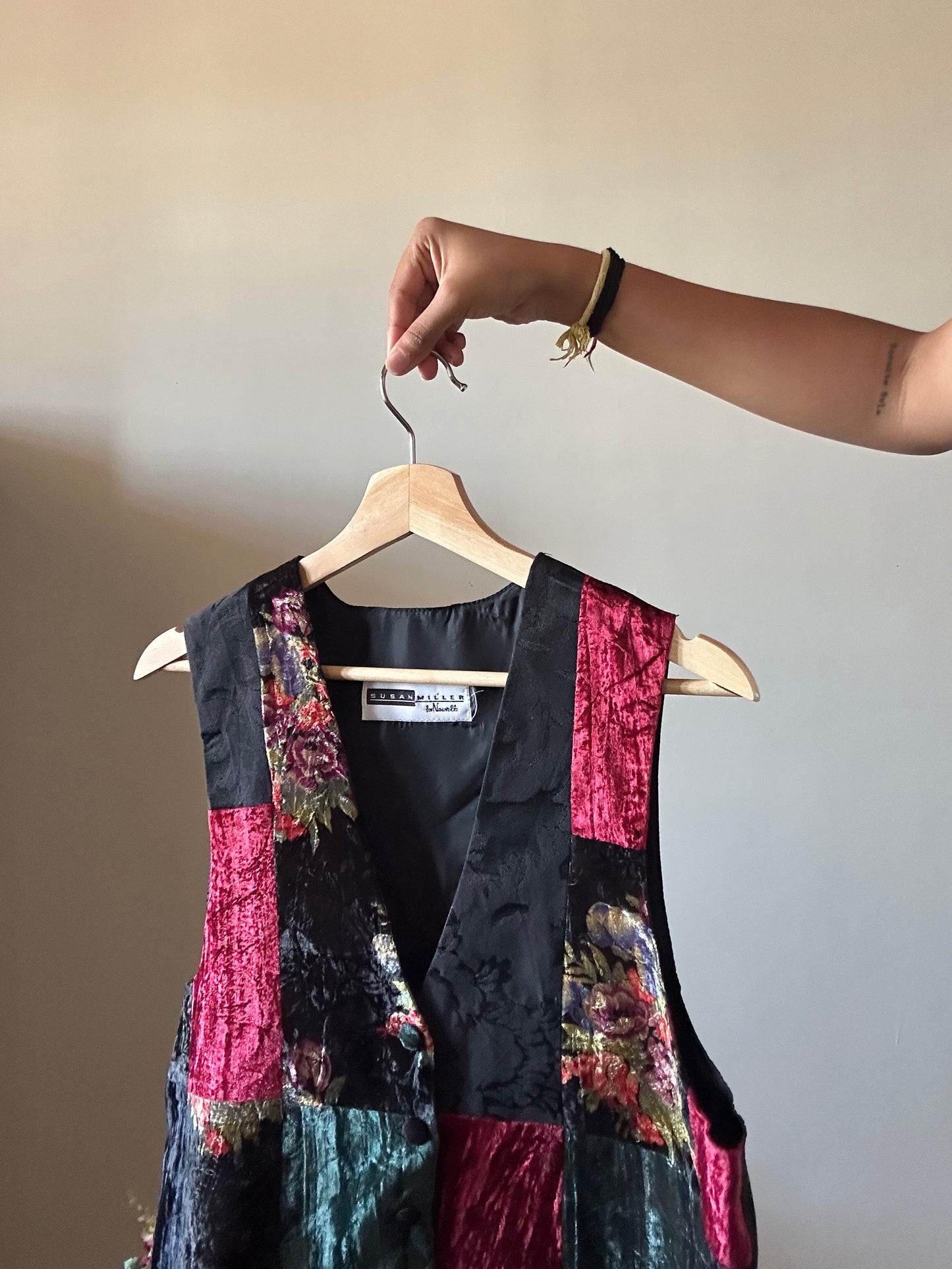 Vintage Susan Miller Patchwork Vest