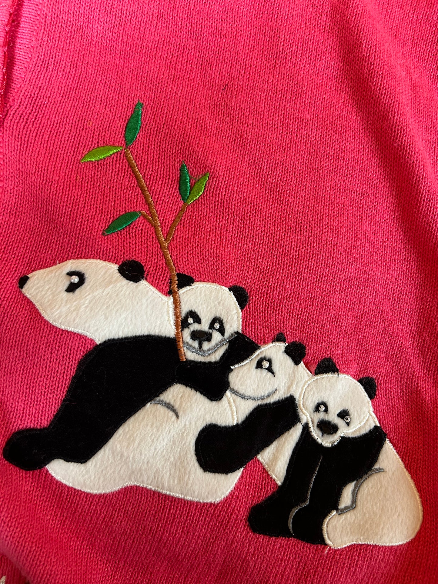 The Quacker Factory Vintage Panda Cardigan