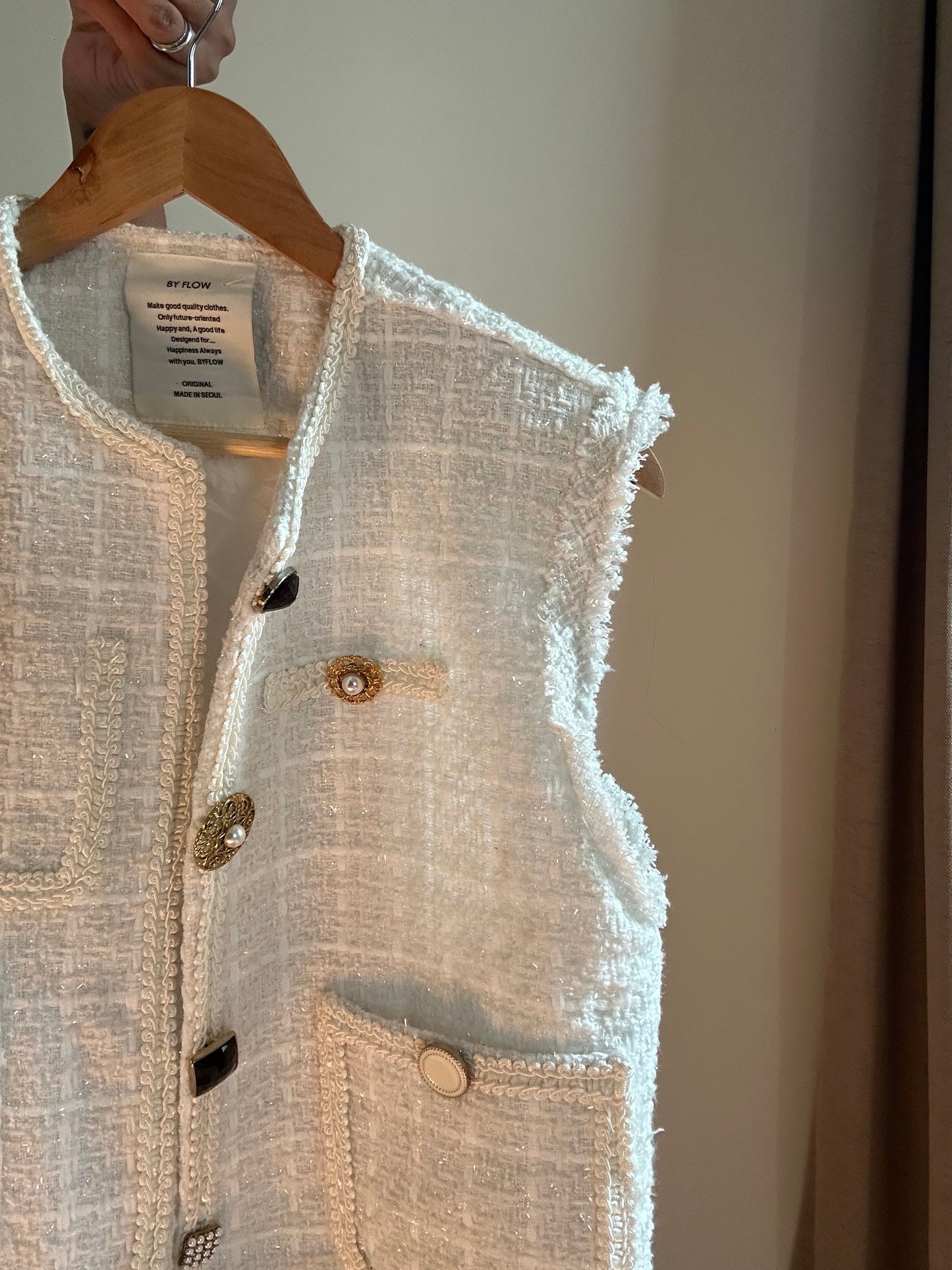 Vintage By Flow Tweed Vest