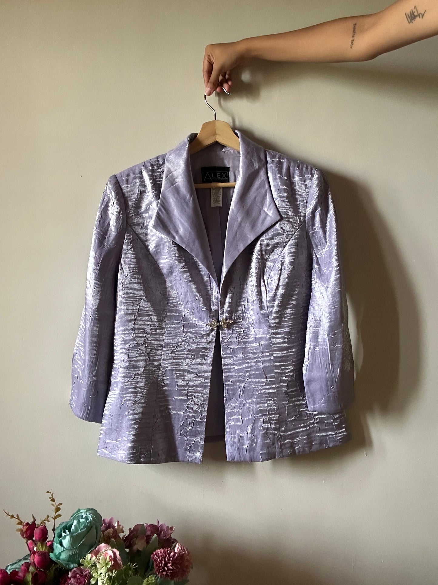 Alex Vintage Crinkled Blazer