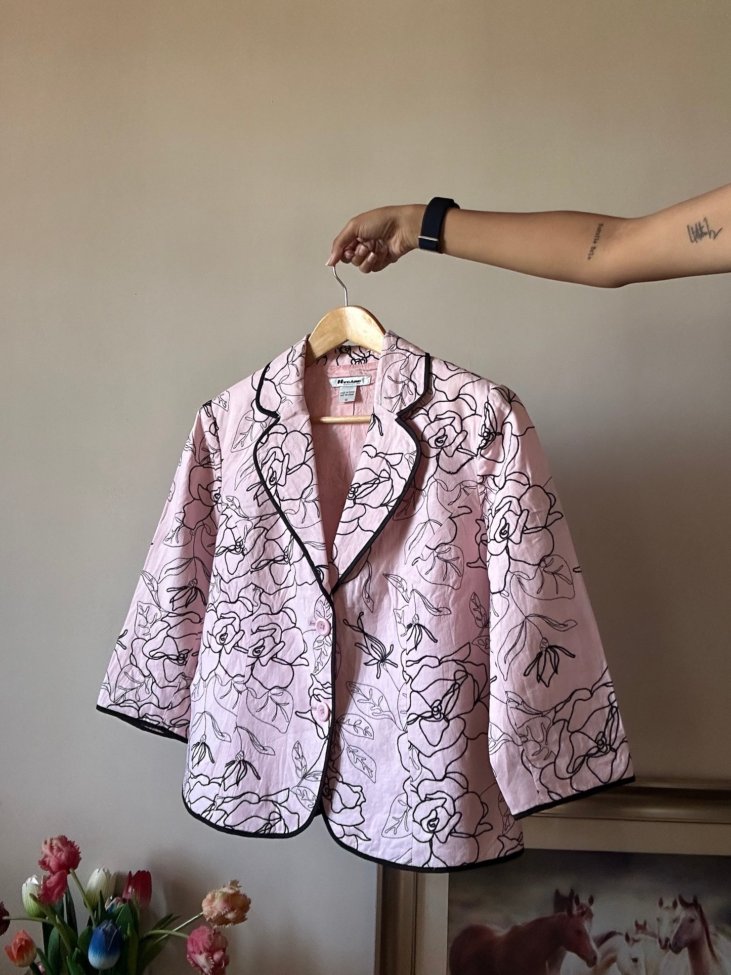 Nygard Vintage All Over Embroidery Blazer