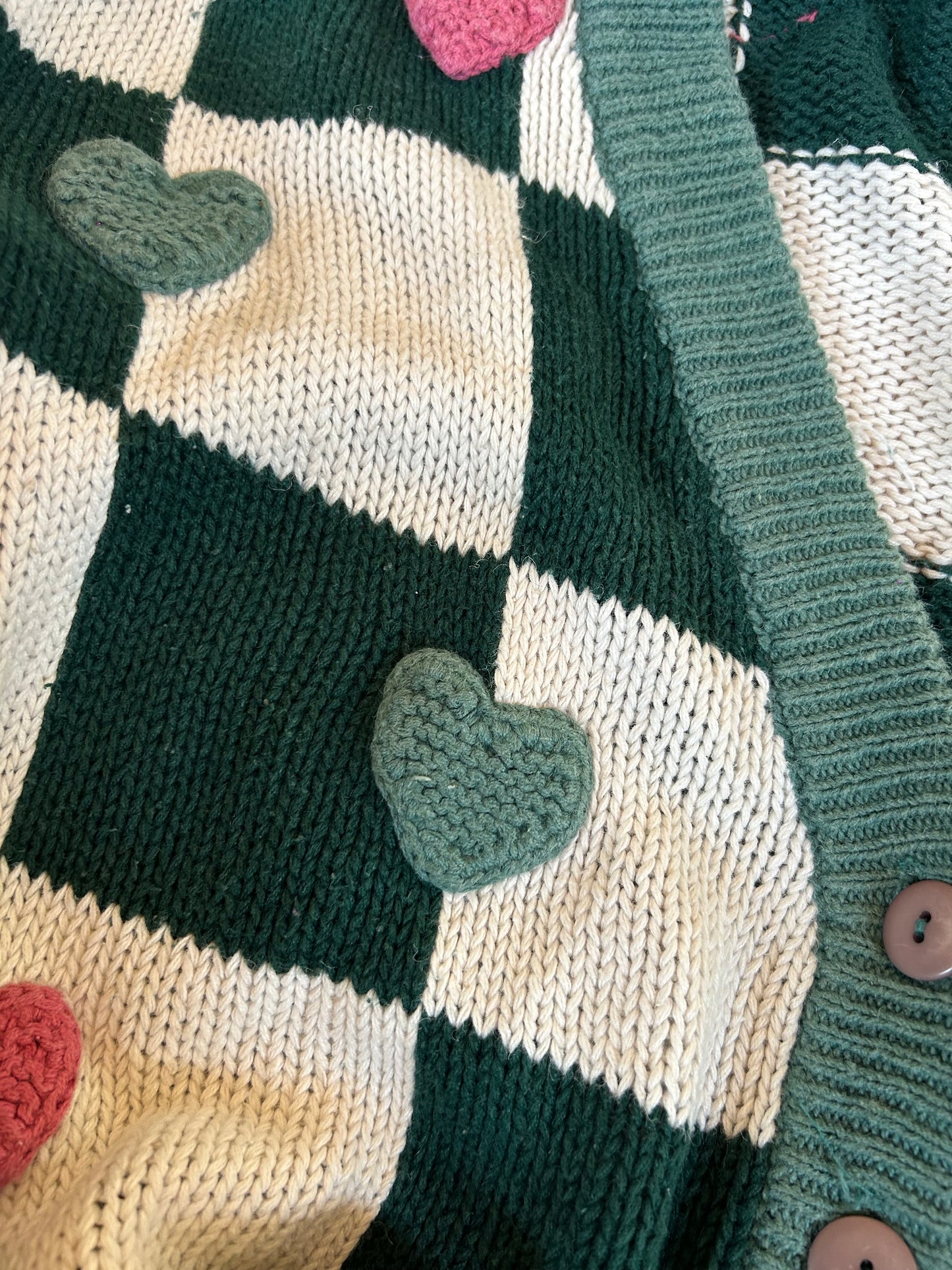 Vintage Paris Sports Club Hand Knit Cardigan