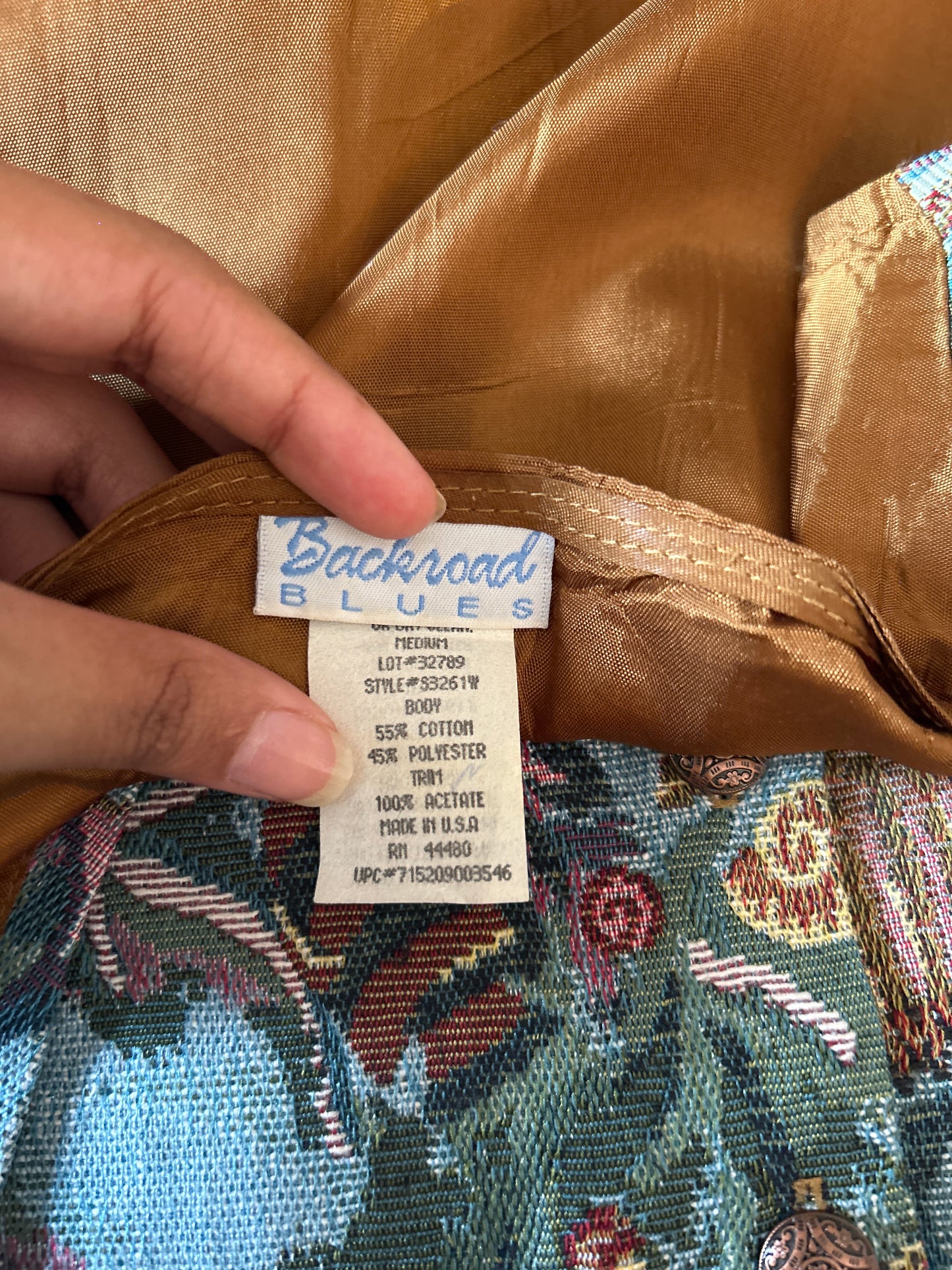 Backroad Blues Vintage Sea Vest