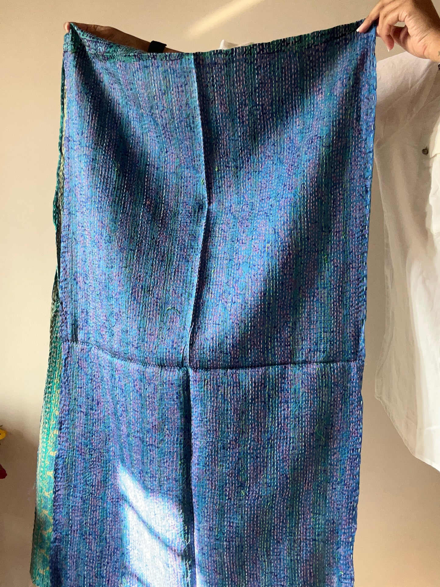 Blue Lagoon Multi Print Reversible Stole