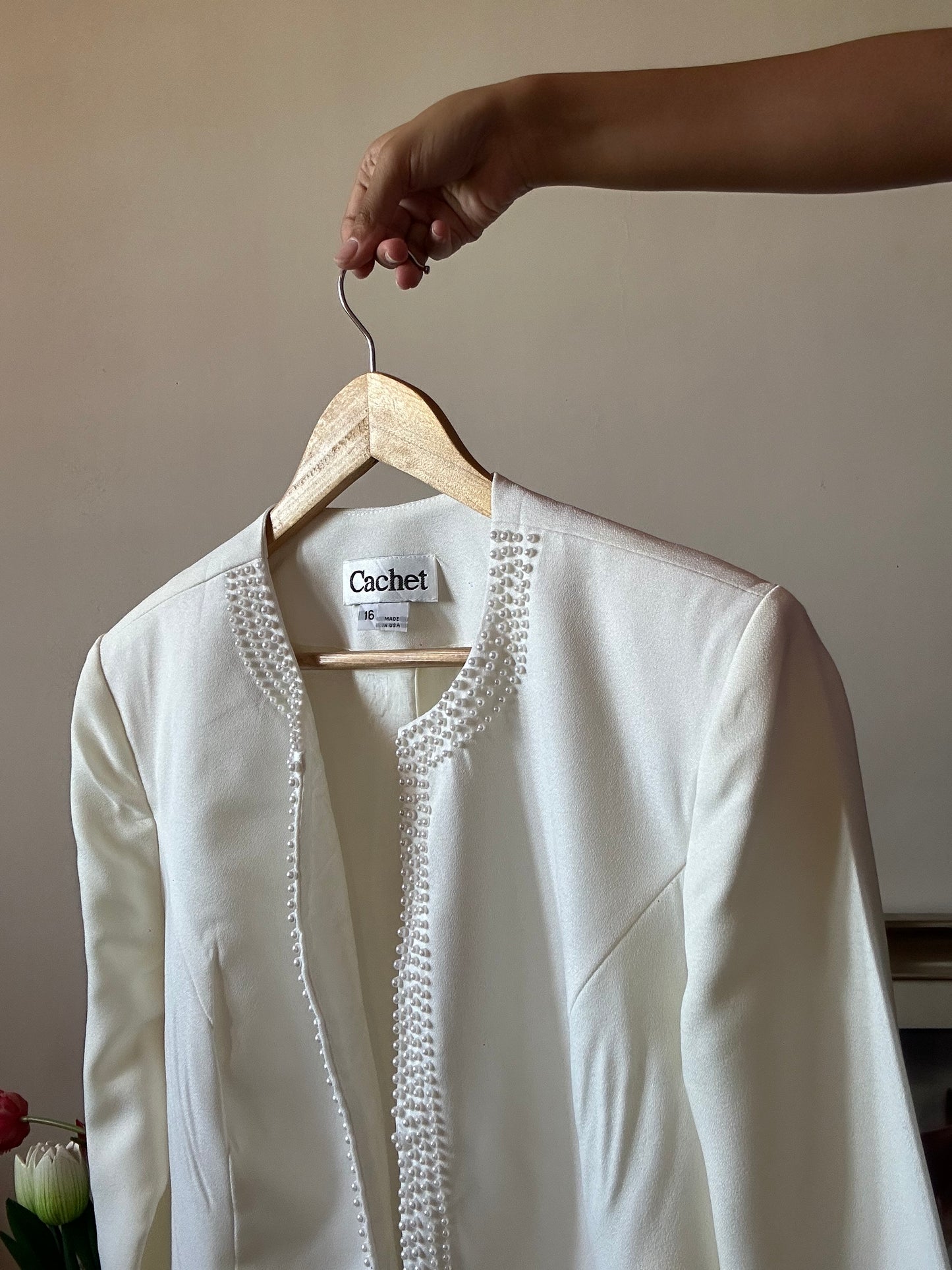 Cachet Vintage Beaded Blazer