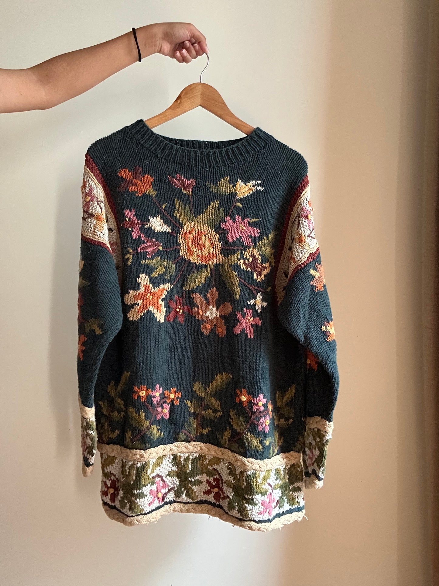 Jennifer Reed Vintage Hand Knit Cardigan