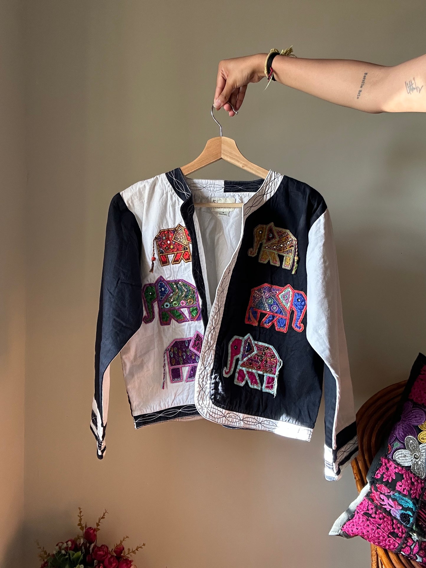 Yak Magik Vintage Beaded, Patchwork Shaket