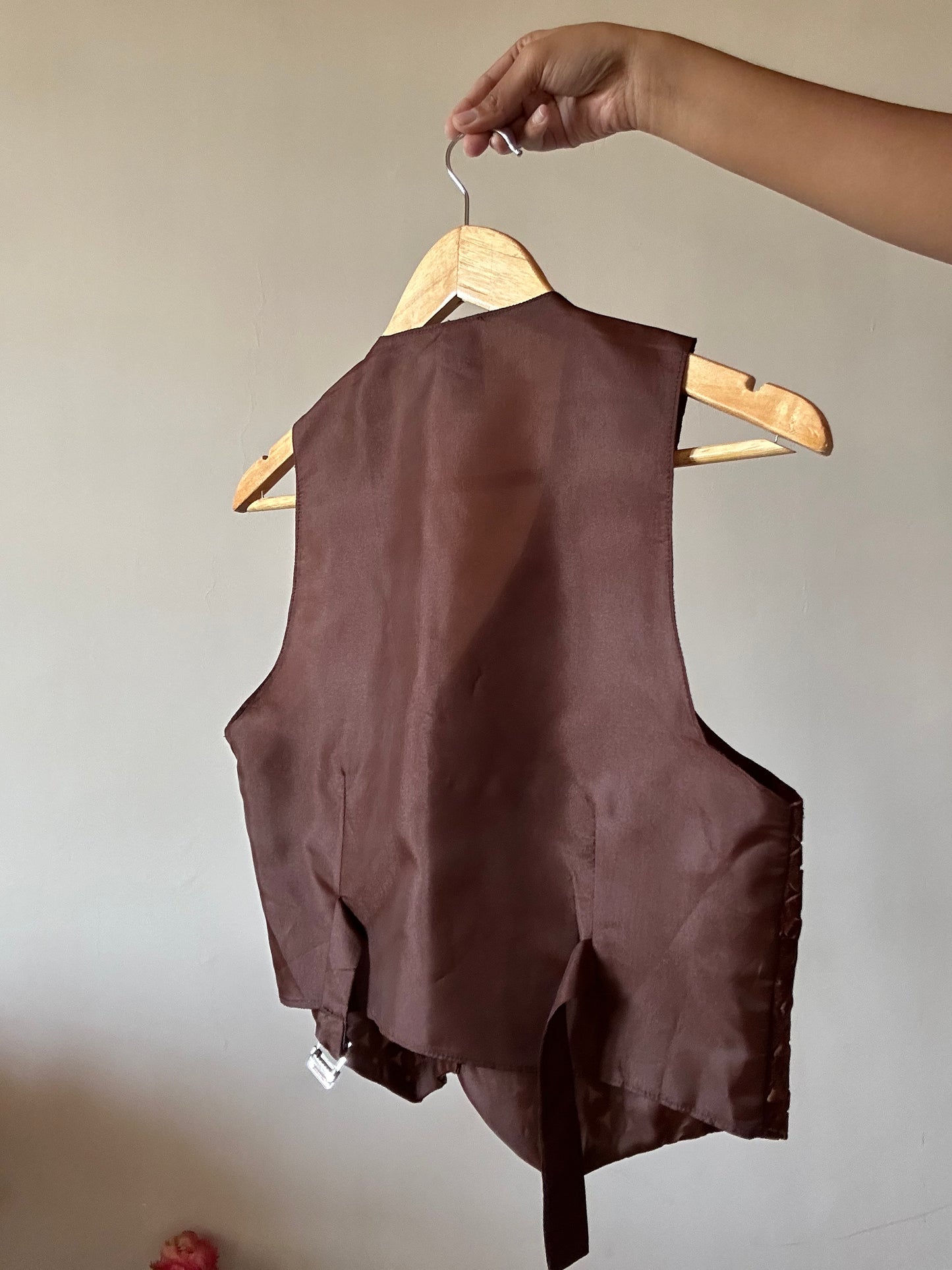 Vintage Young Canda Floral Cutout Vest