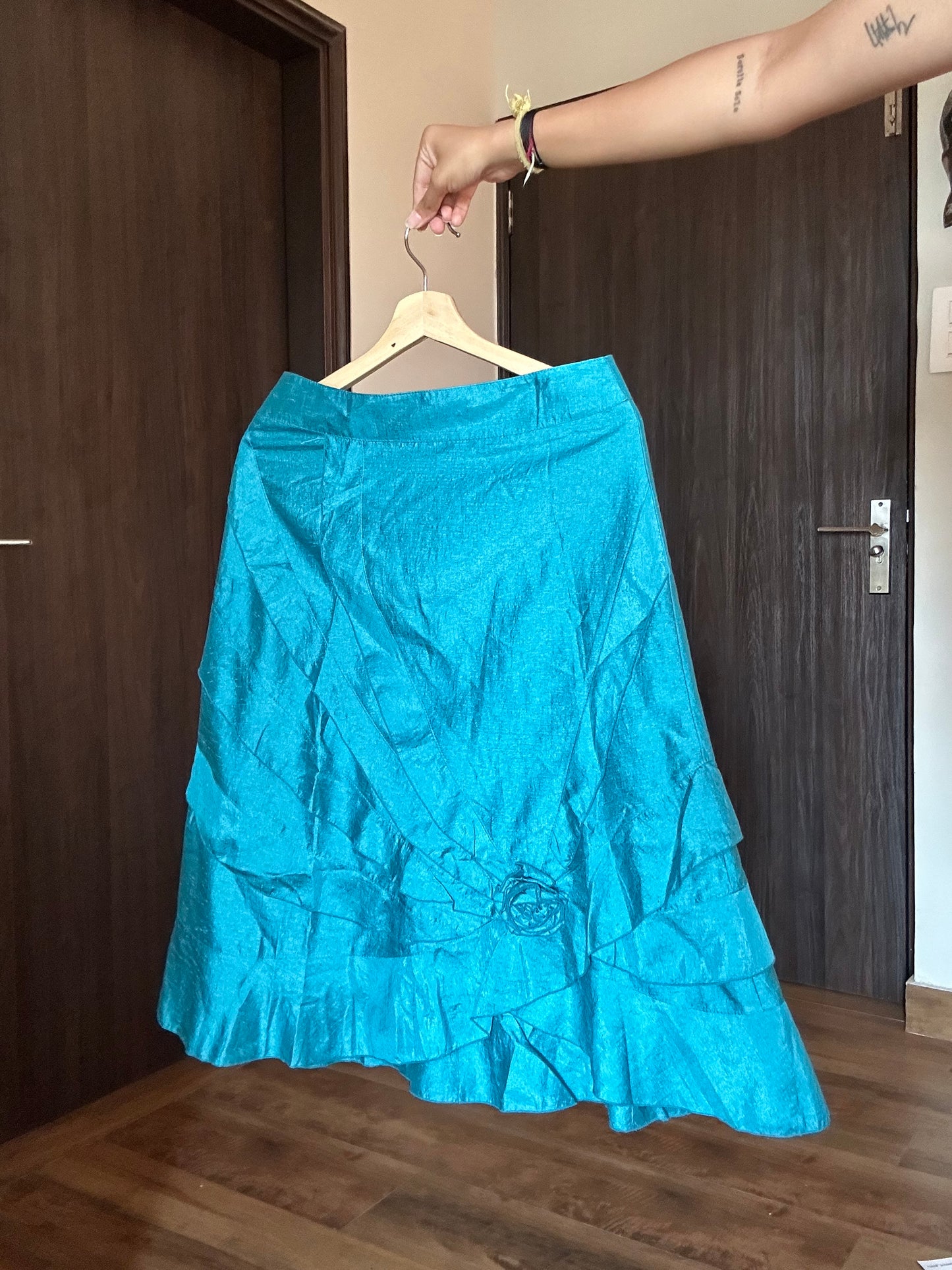 Rococo Vintage Skirt With Back Zipper