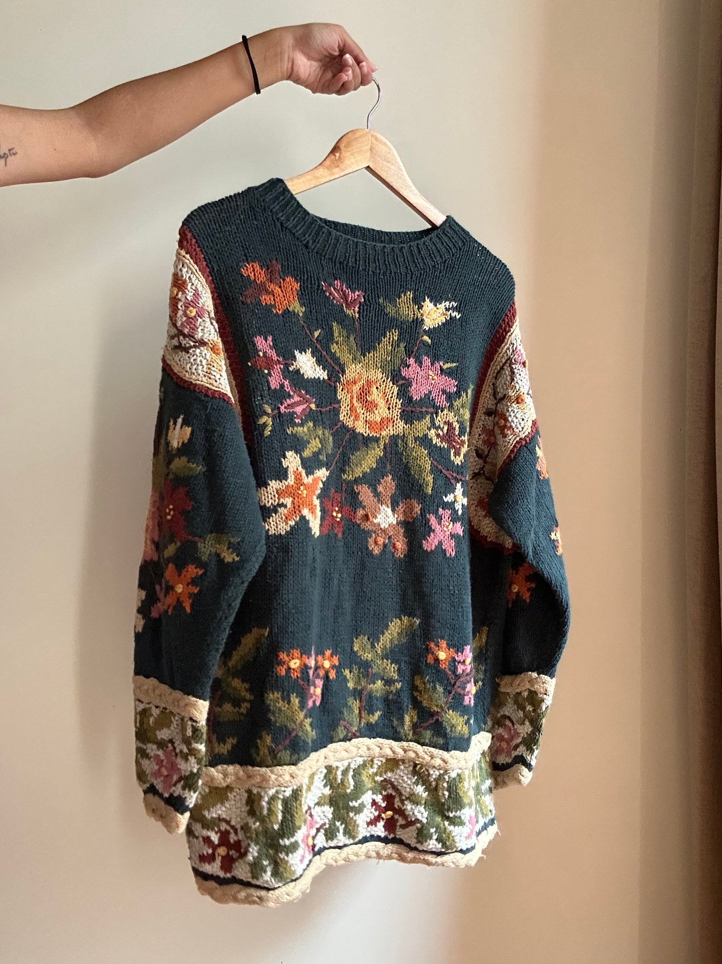 Jennifer Reed Vintage Hand Knit Cardigan