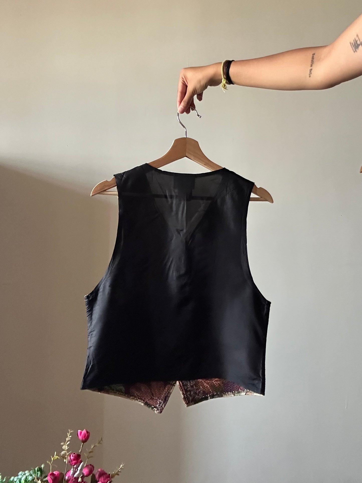 Vintage Jean Wear Floral Vest