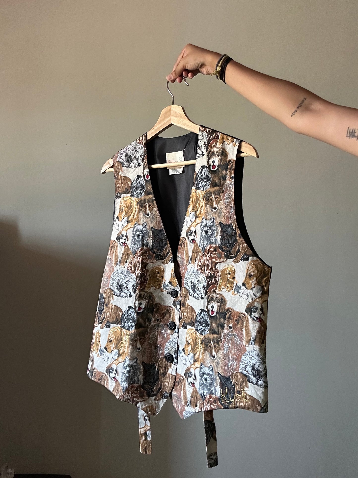 Kyote Kreations Vintage Handpainted Vest