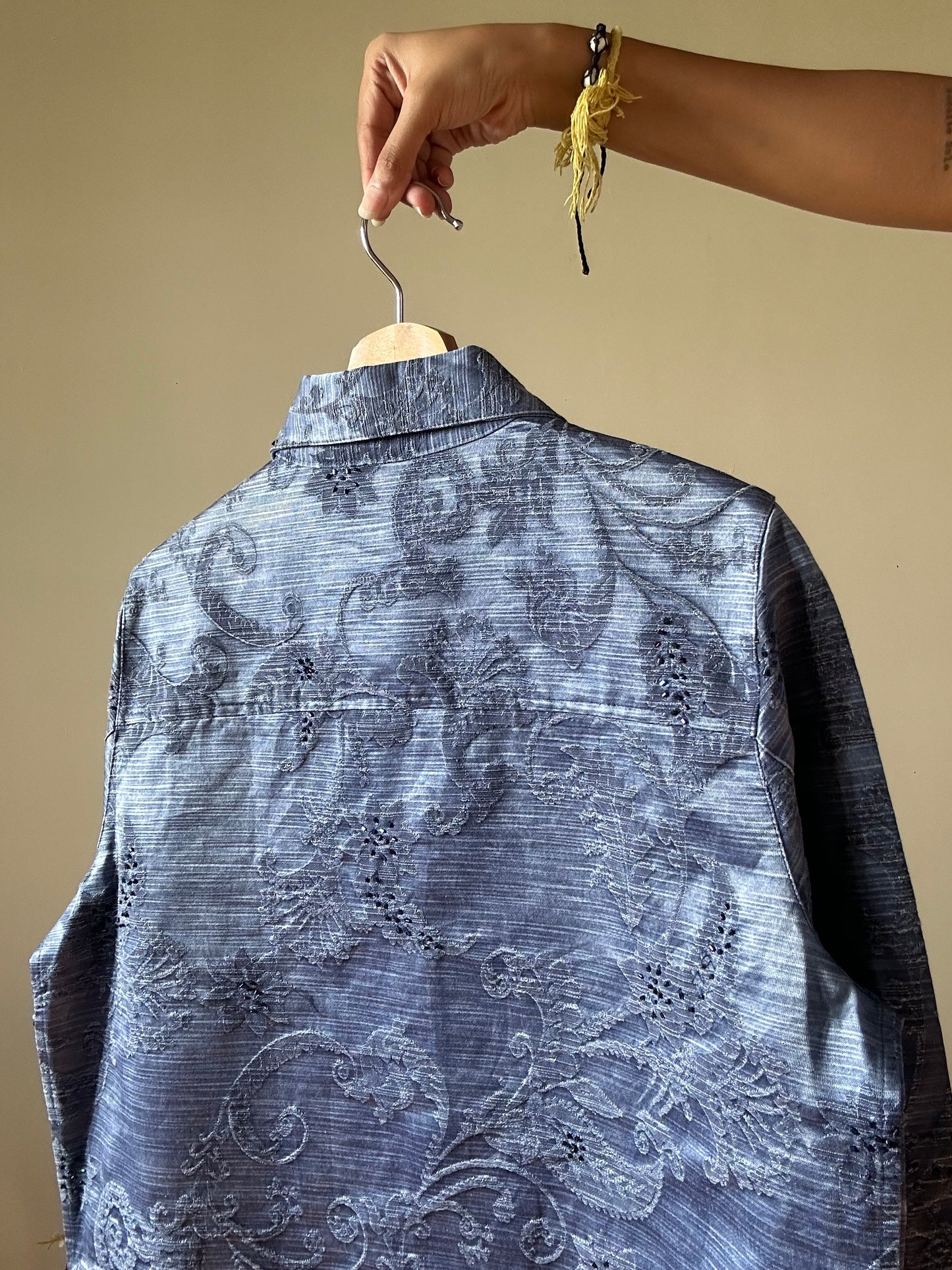 Coldwater Creek Vintage Beaded Textured Shaket