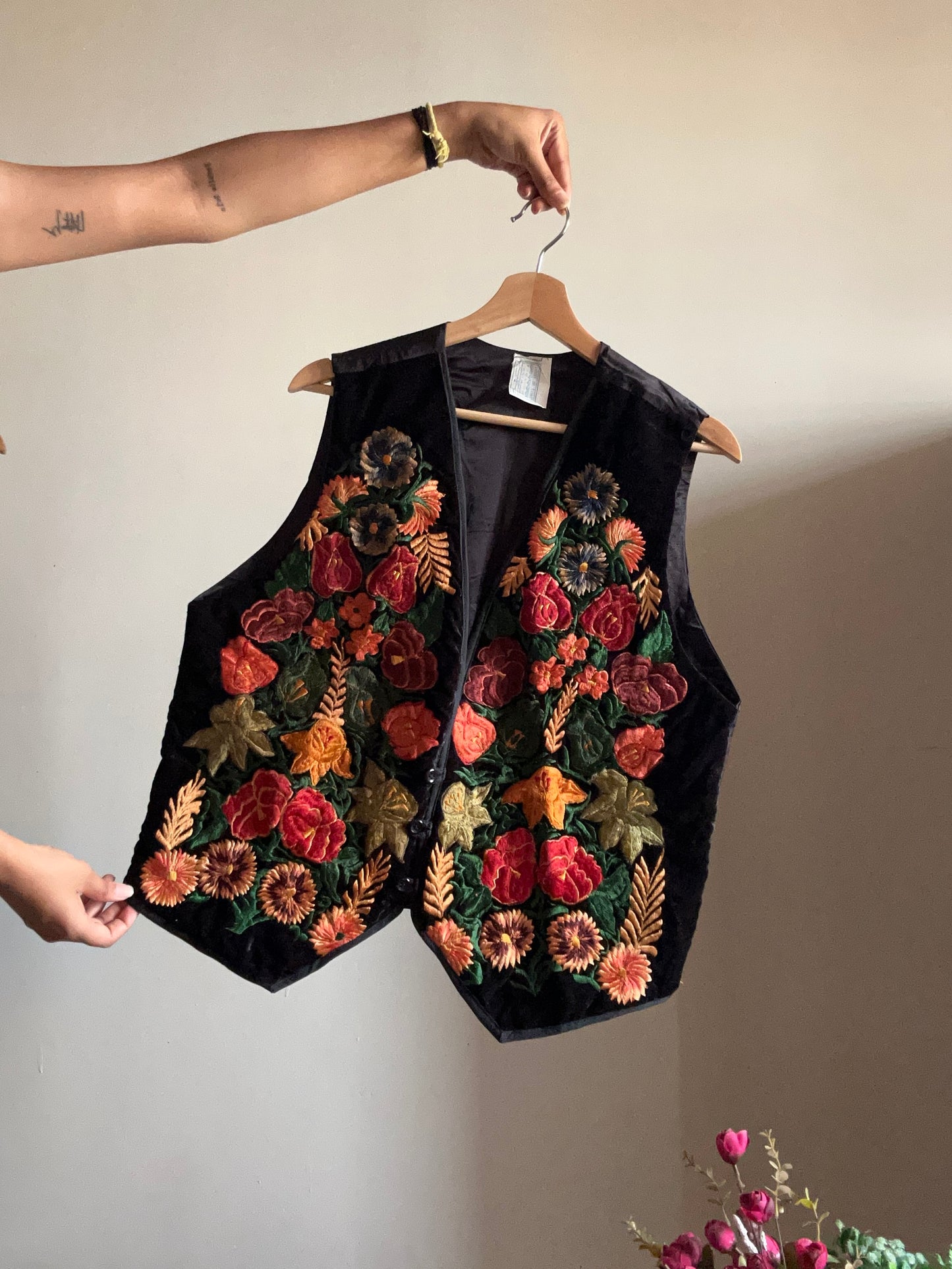 Hand to Hand Vintage All Embroidered Vest