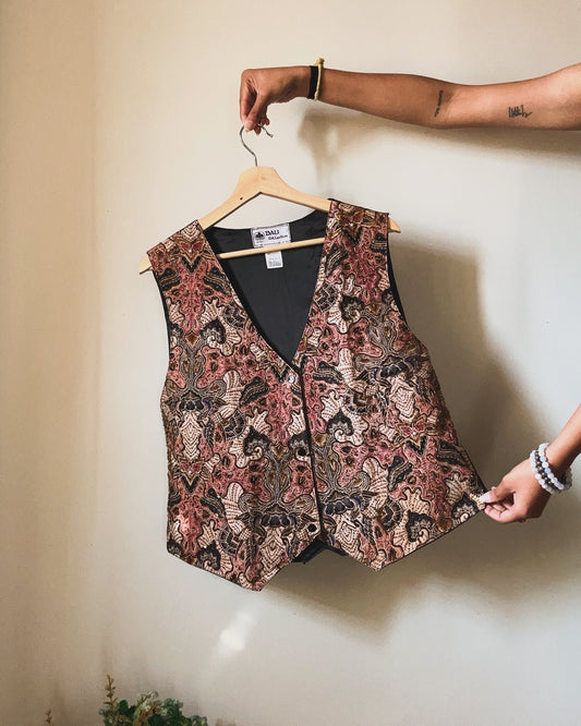Bali Collection Vintage All Beaded Vest