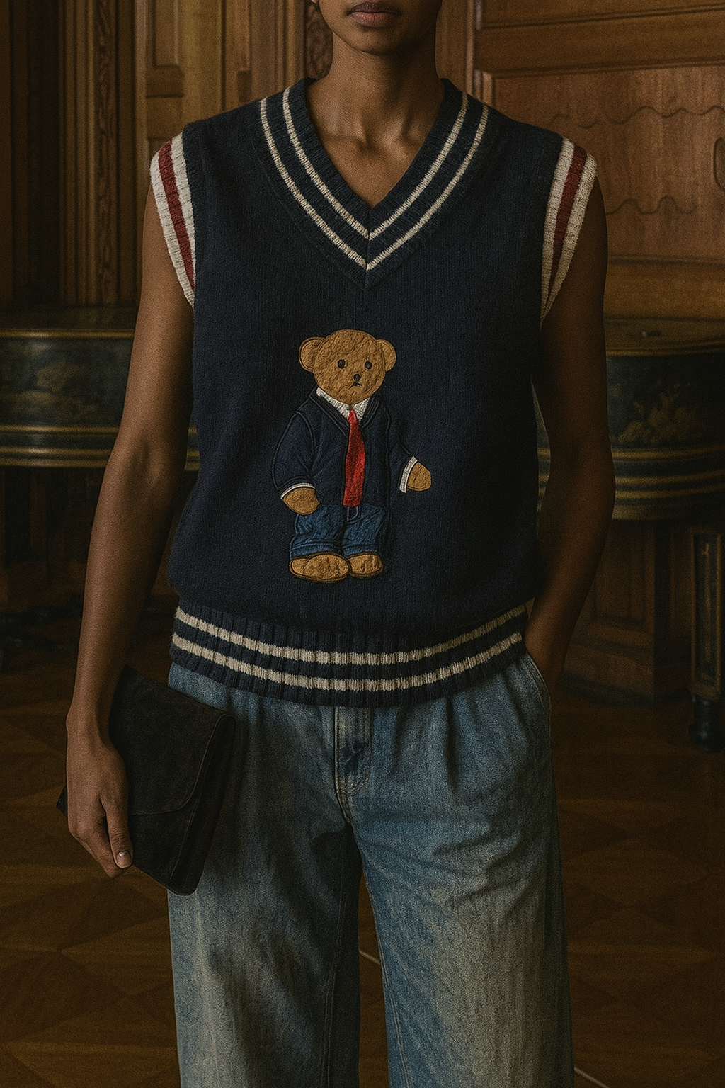 Sanye Vintage Teddy Vest