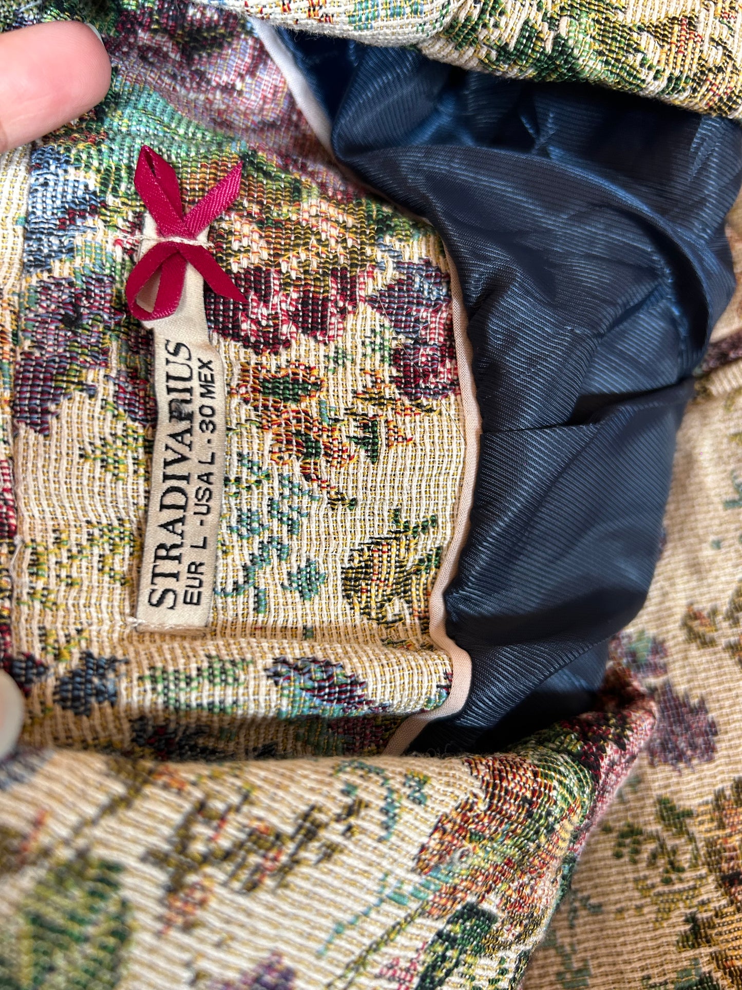 Stradivarius Vintage Jaquard Blazer