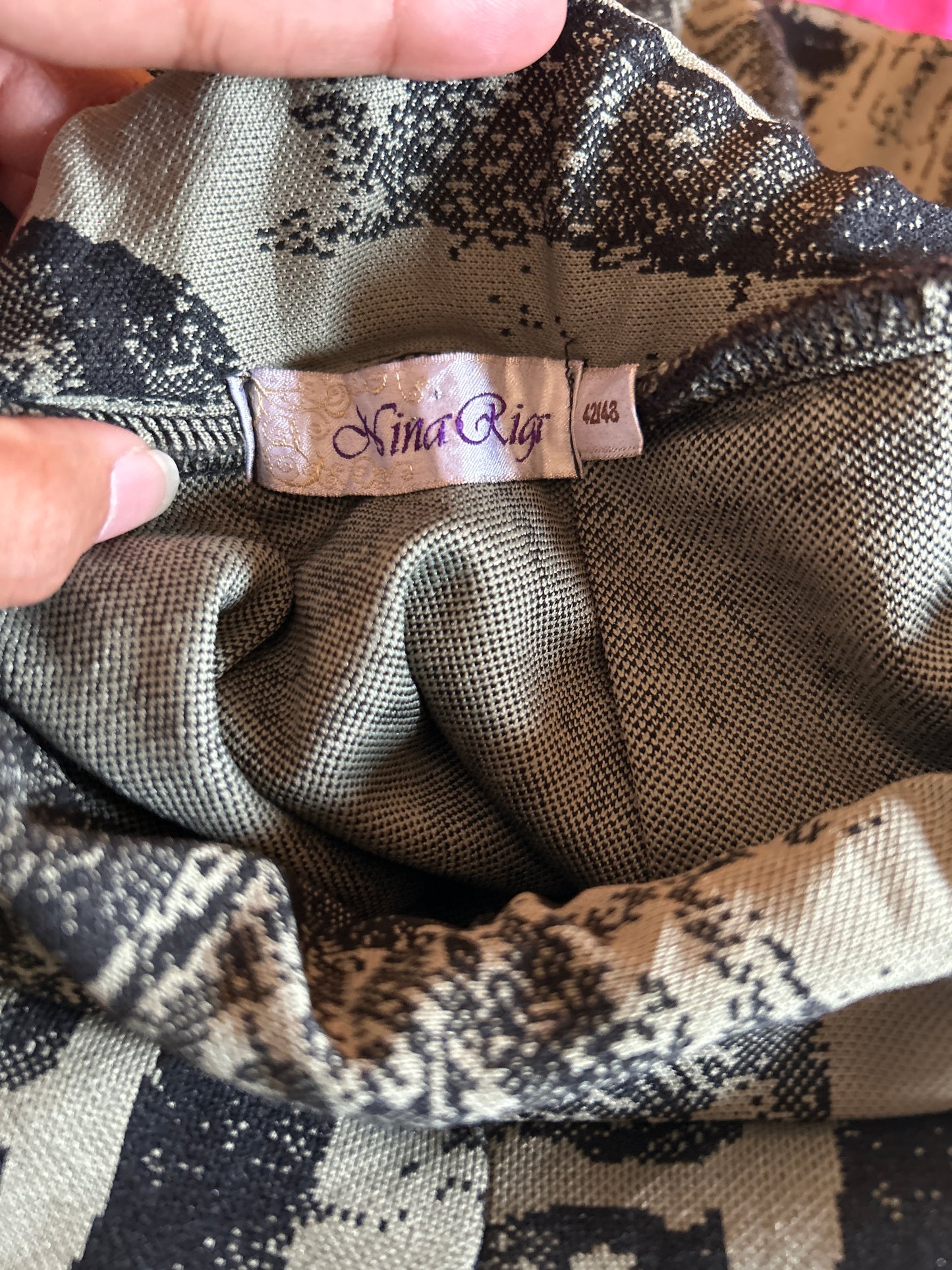 Nina Riga Vintage Pleated Skirt