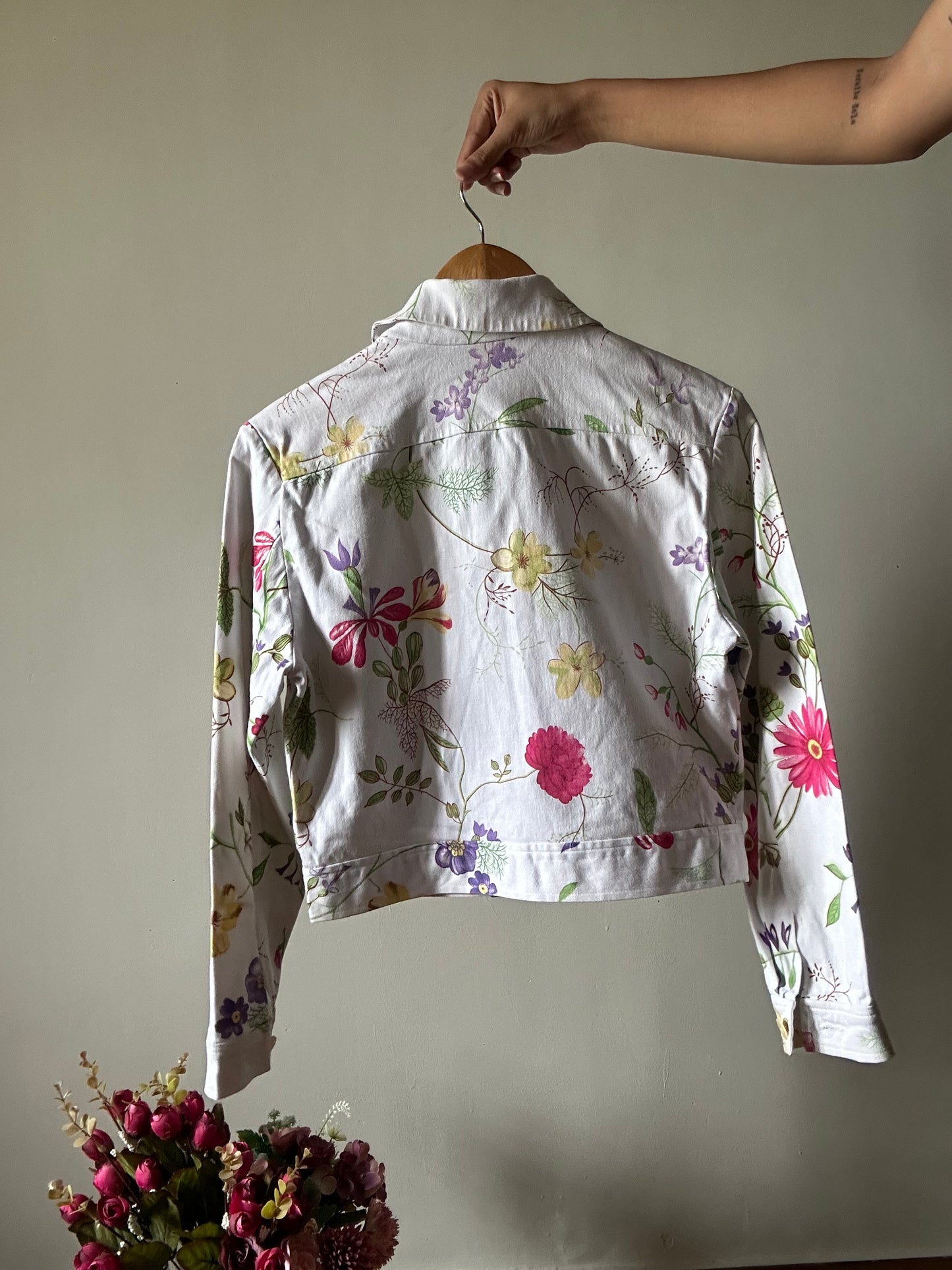 Alain Manoukian Vintage Zipped Floral Shirt
