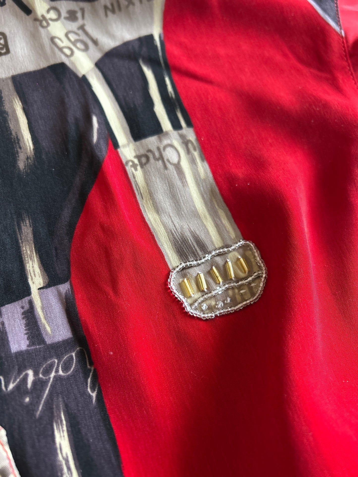 Vintage Win Cellar Shirt With Beading