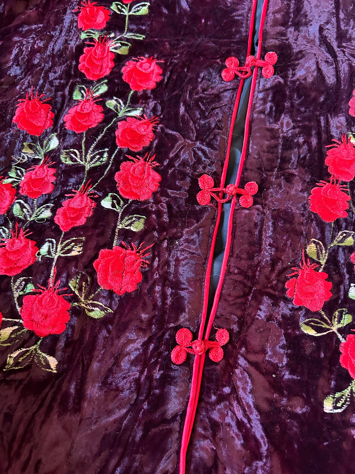 Vintage Chinese Style Velvet Shaket