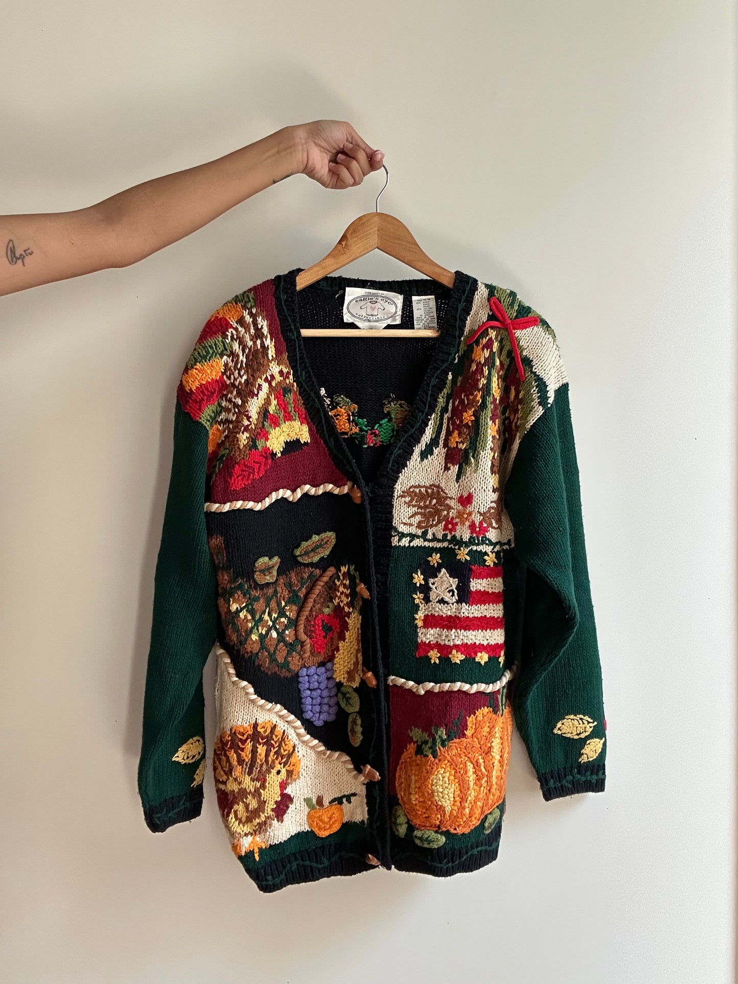 Eagle’s Eye Vintage Hand Knit Cardigan