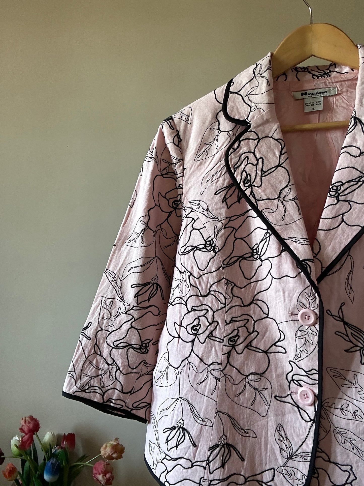 Nygard Vintage All Over Embroidery Blazer
