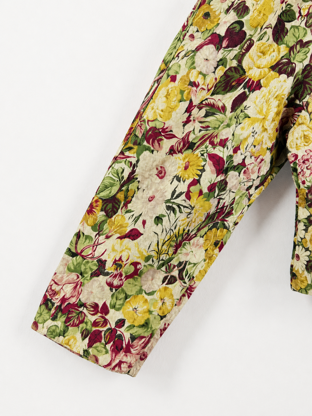 Vintage Floral Tapestry Cropped Jacket