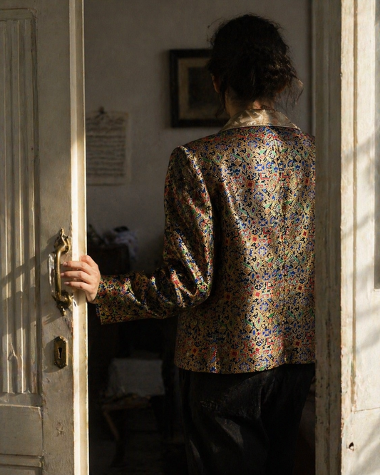 Vintage Anthea Crawford All Weaved Blazer