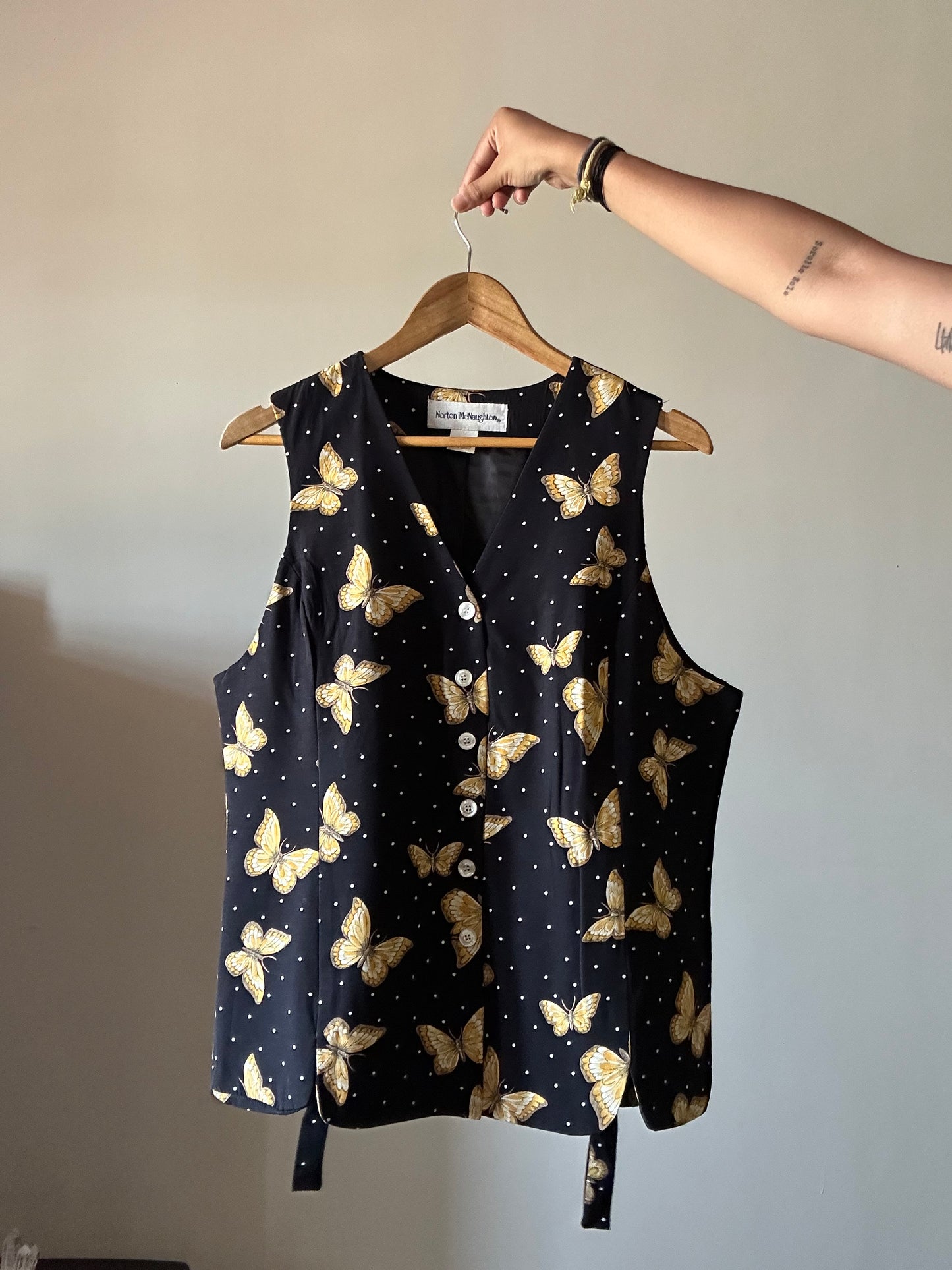 Norton McNaughton Vintage Butterfly Vest