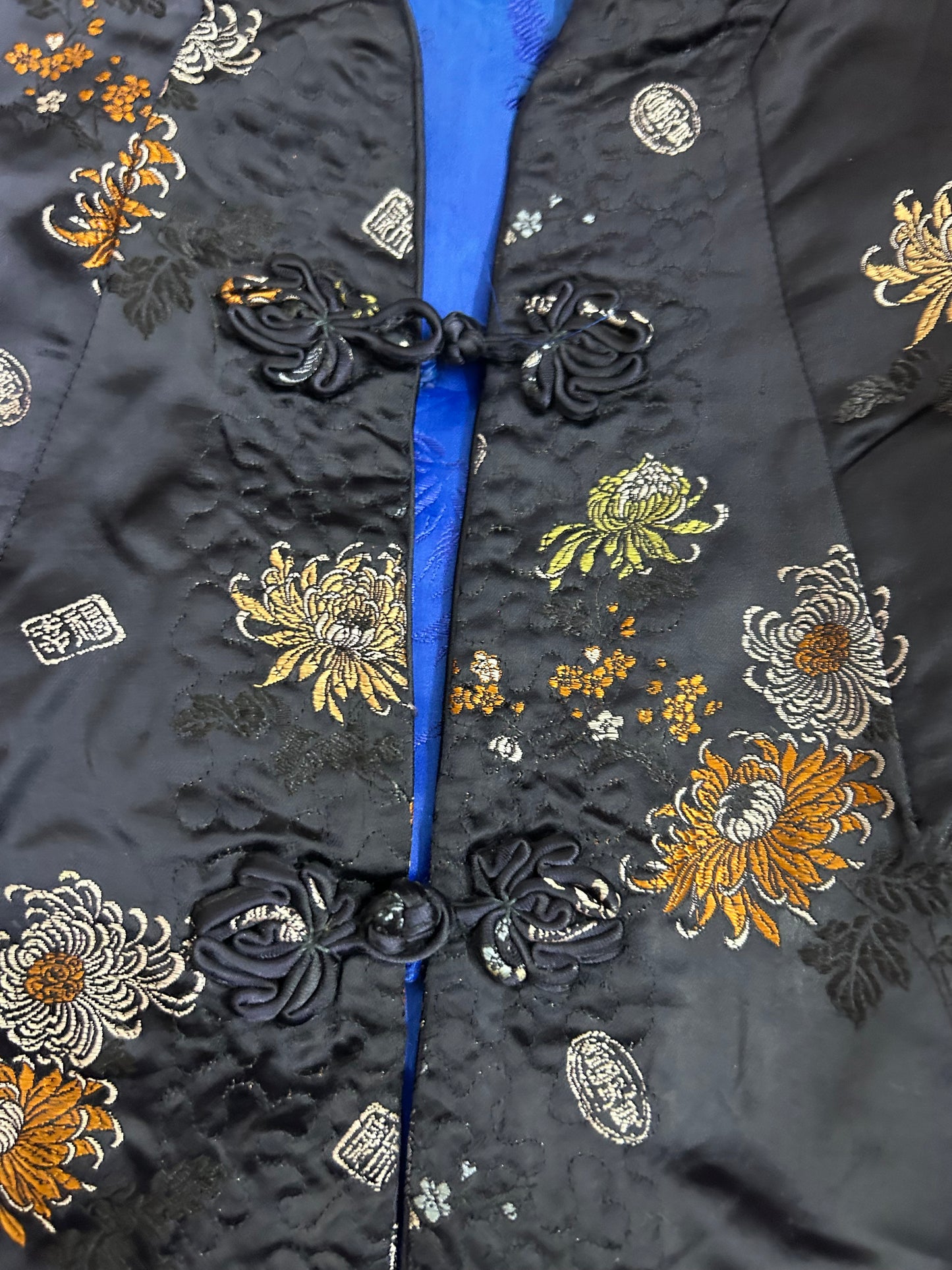 1990s Shanghai inspired evening wear reversible shaket