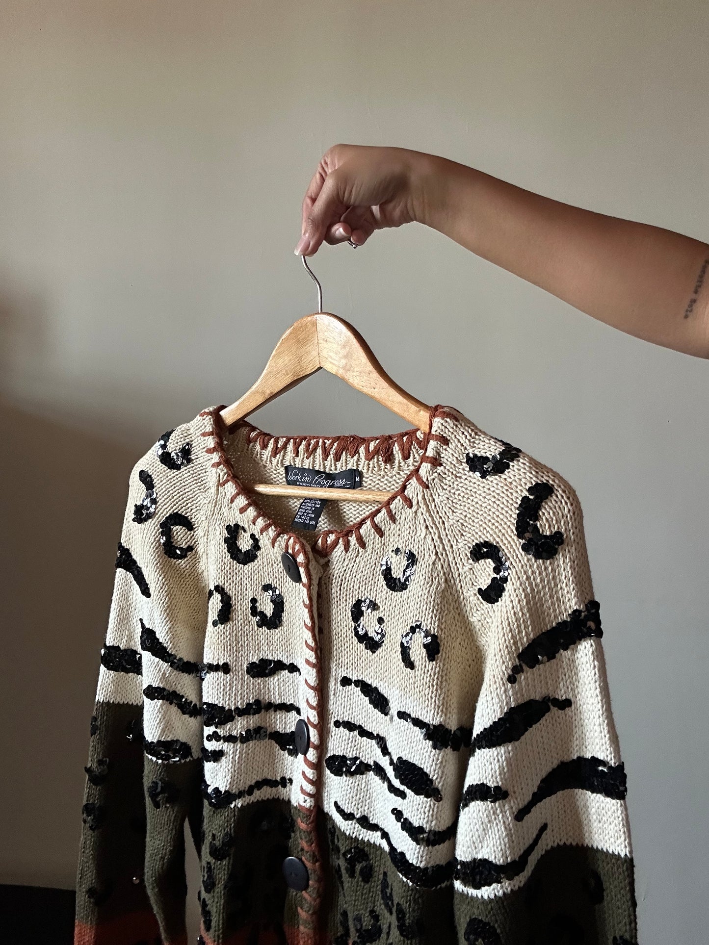 Vintage Work In Progress Knit Cardigan