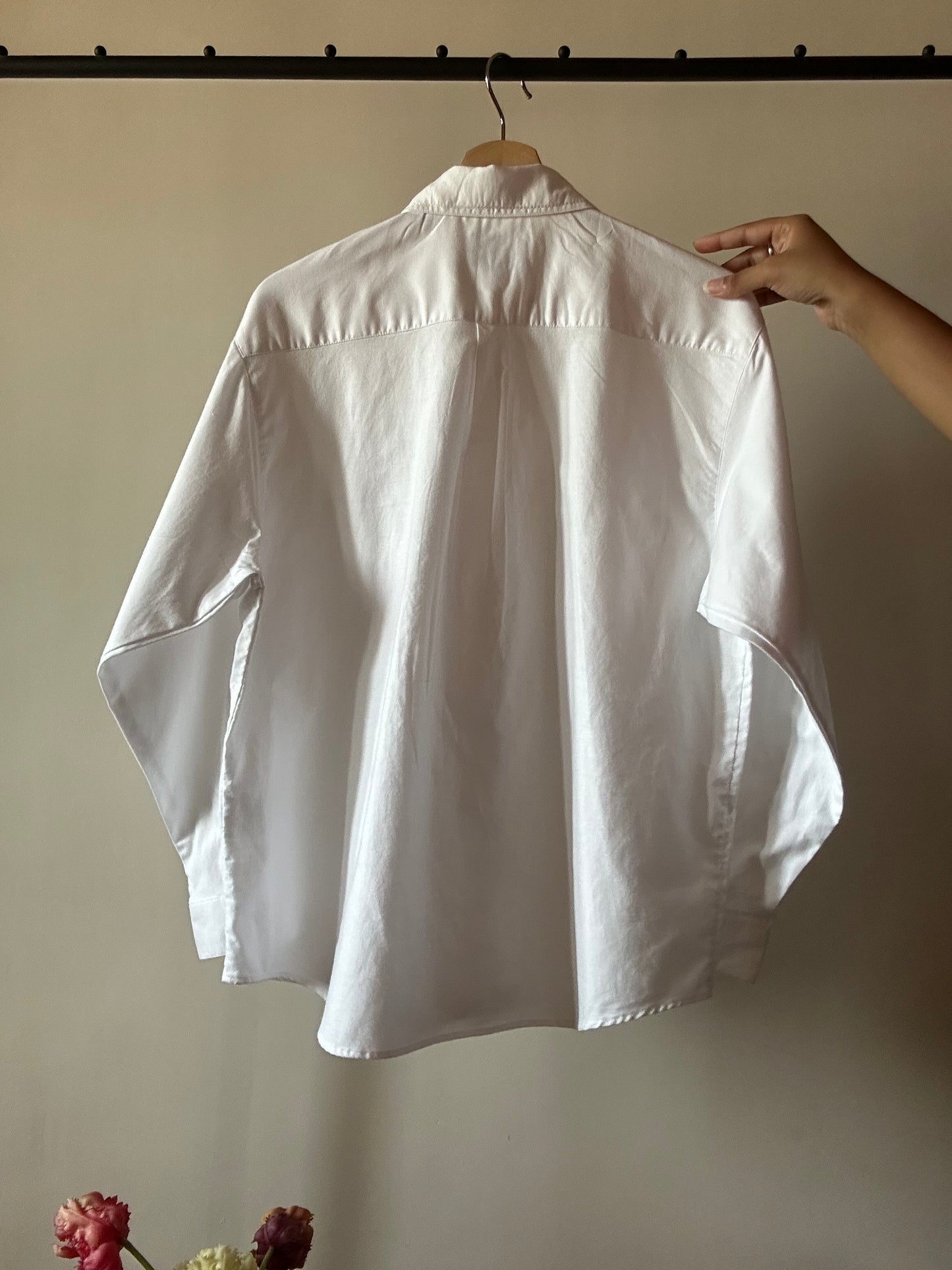 White Floral Embroidered Vintage La Cifonelli Shirt